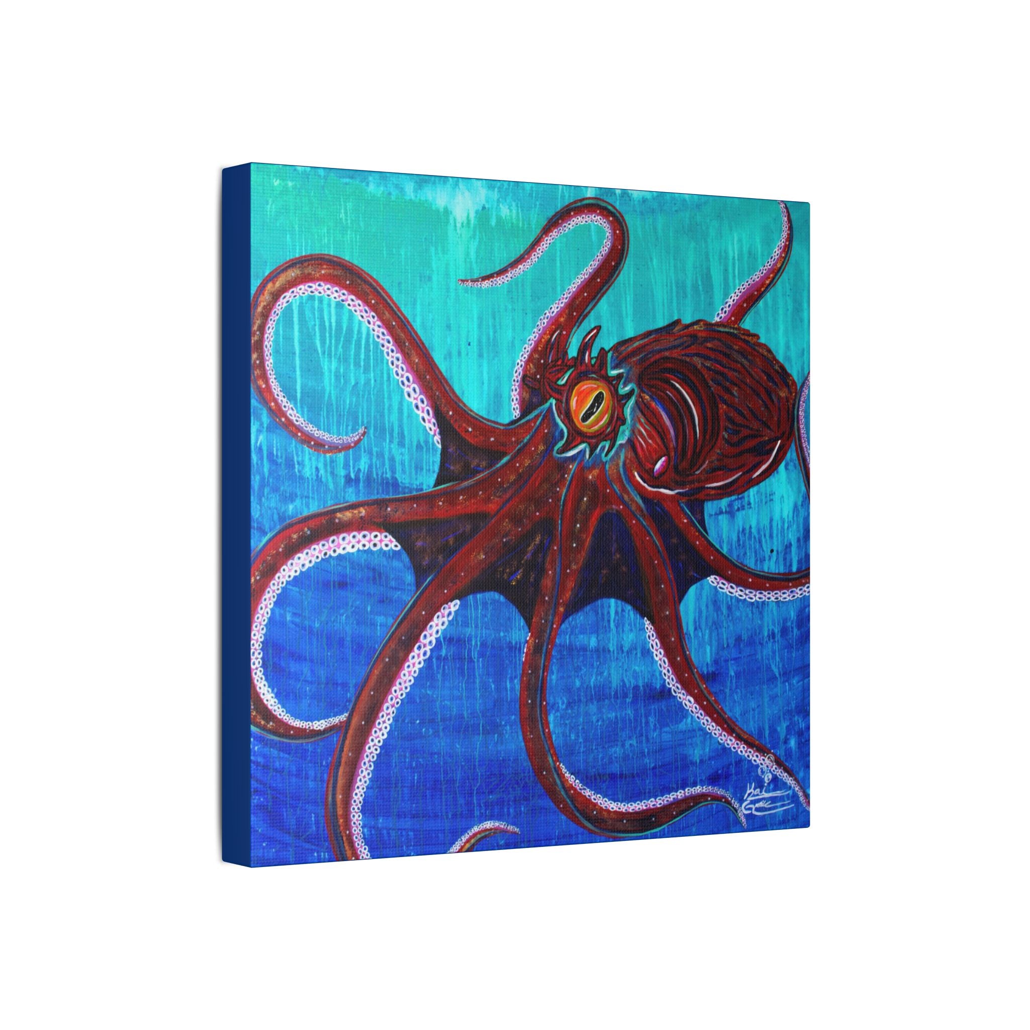 "Funky Octopoda" By Kai Gentile Reproduced On Gallery Wrapped Canvas