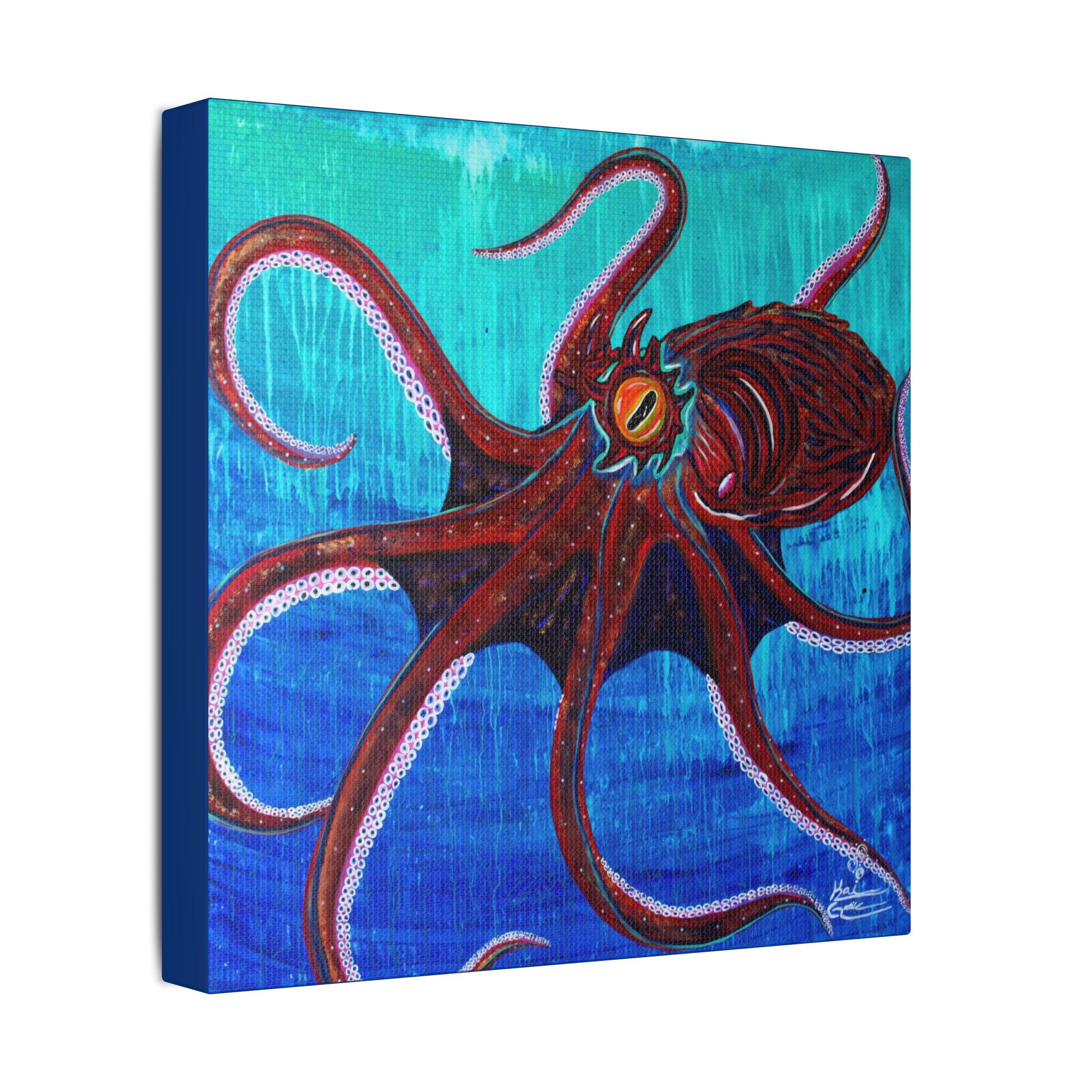 "Funky Octopoda" By Kai Gentile Reproduced On Gallery Wrapped Canvas