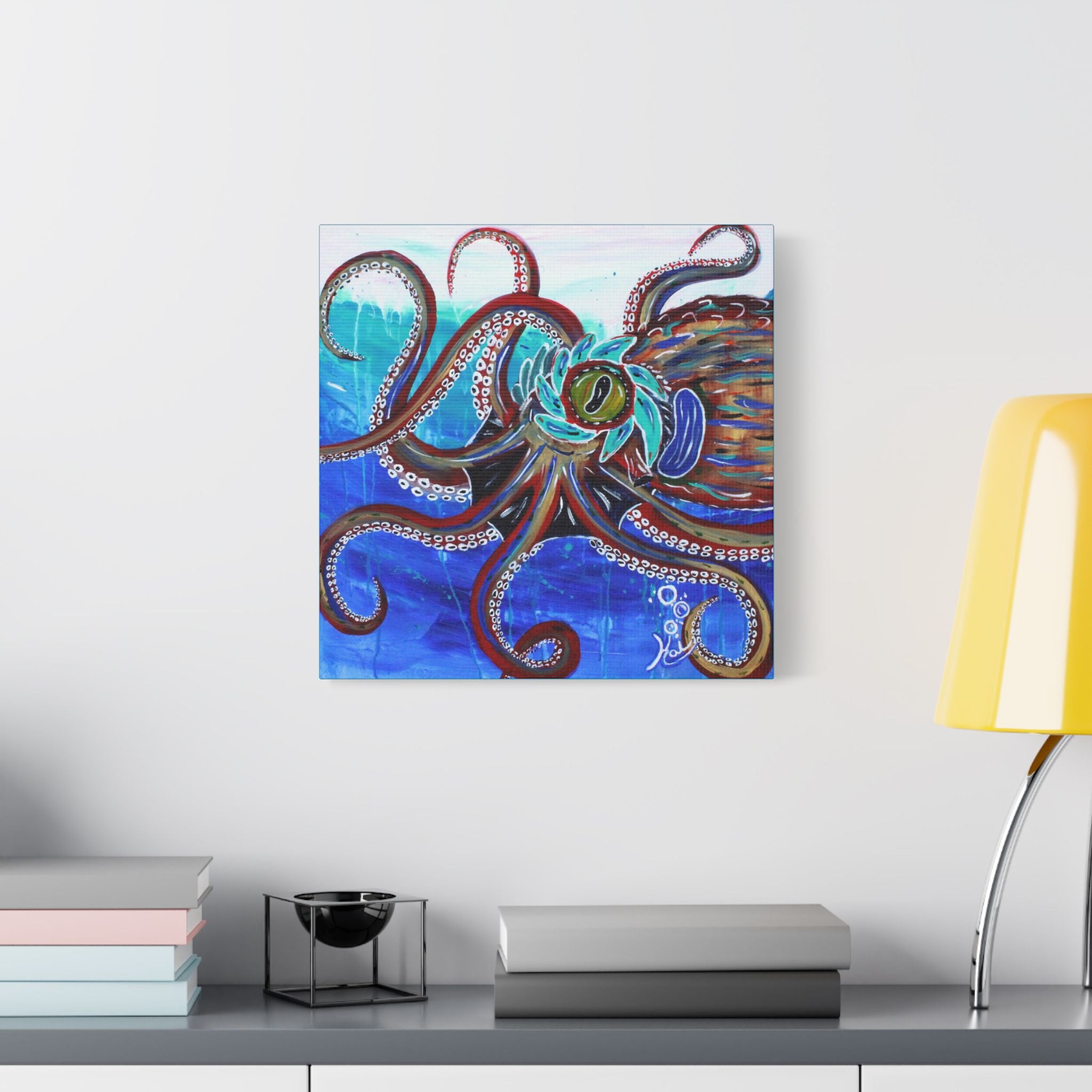 "Octopoda II" By Kai Gentile Reproduced On Gallery Wrapped Canvas