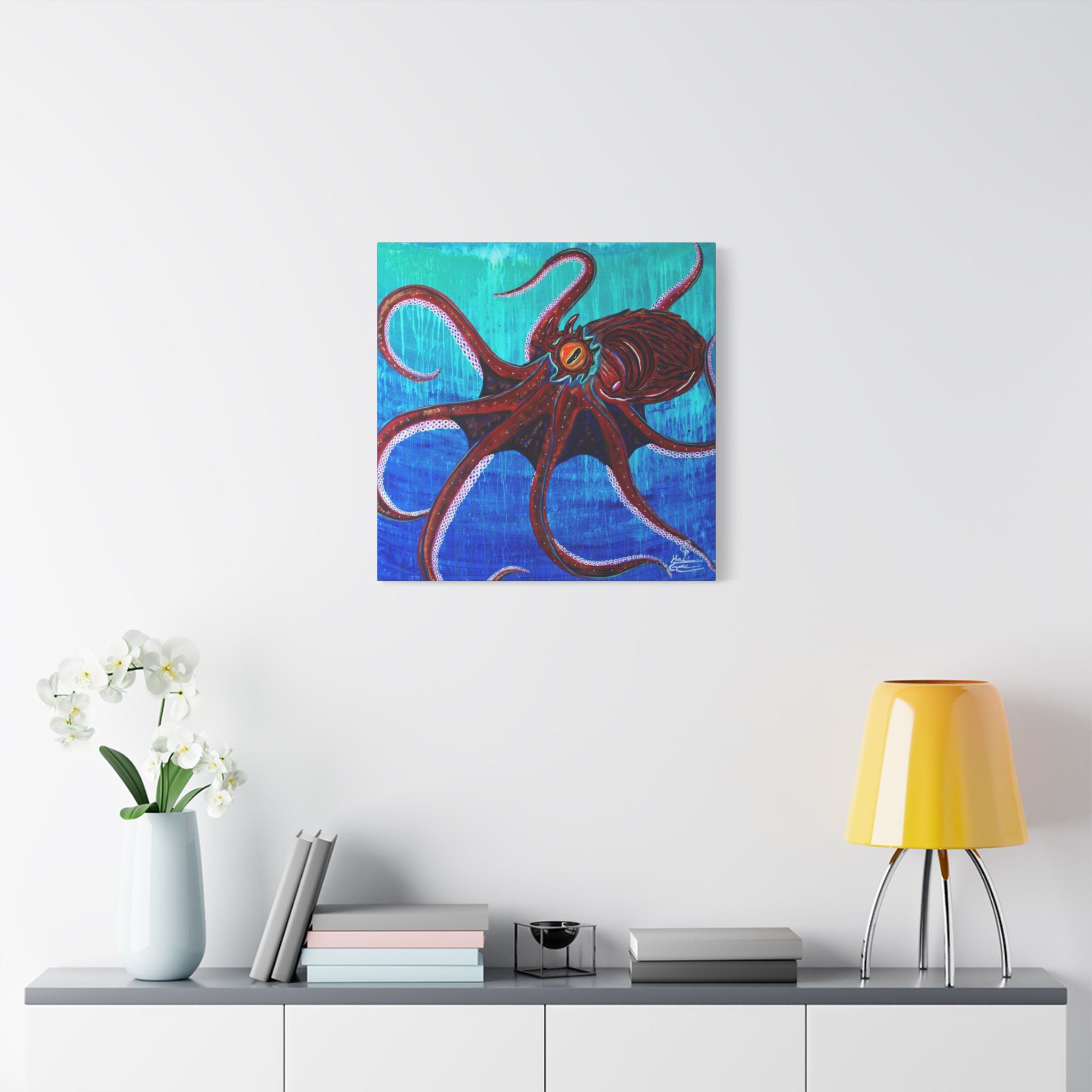 "Funky Octopoda" By Kai Gentile Reproduced On Gallery Wrapped Canvas