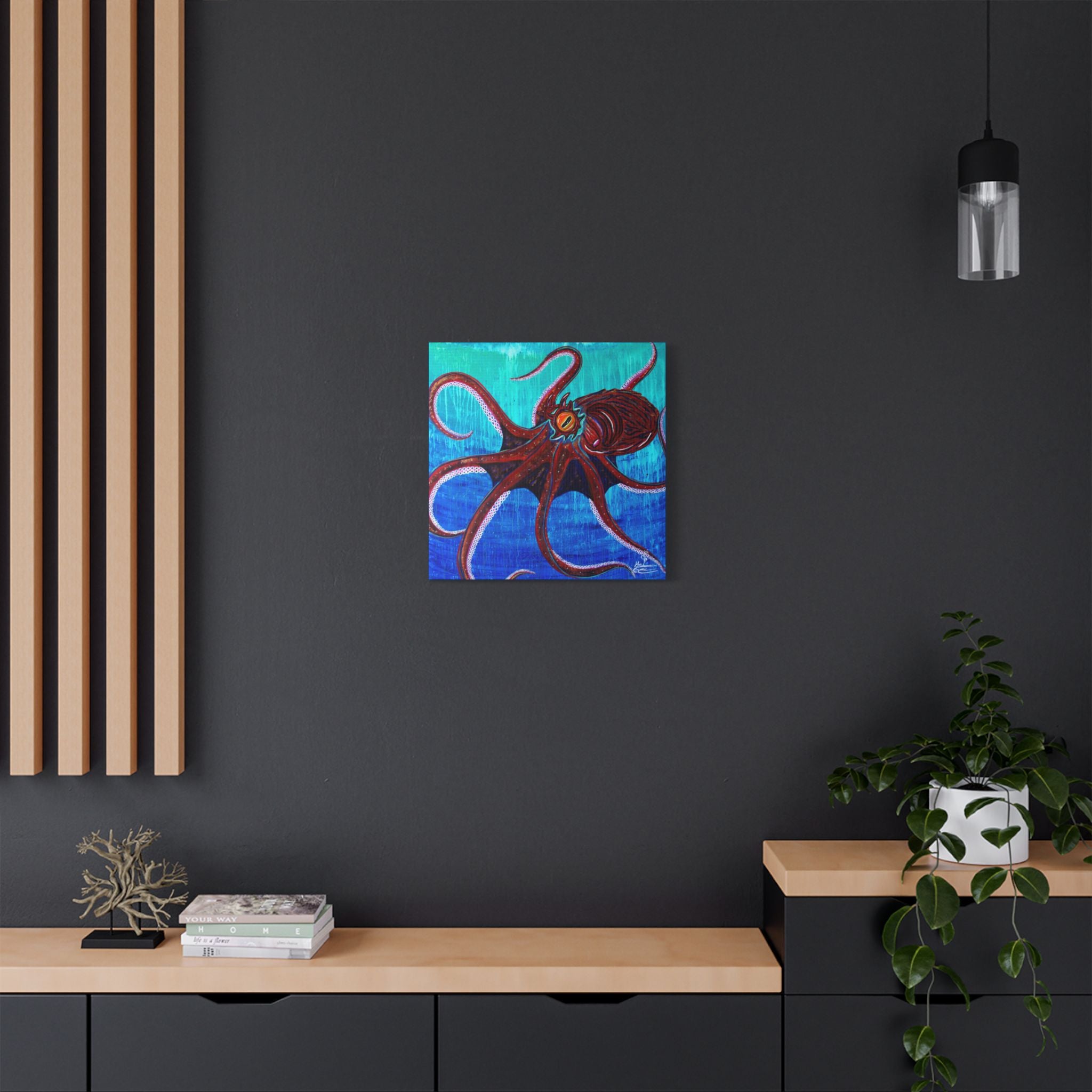 "Funky Octopoda" By Kai Gentile Reproduced On Gallery Wrapped Canvas