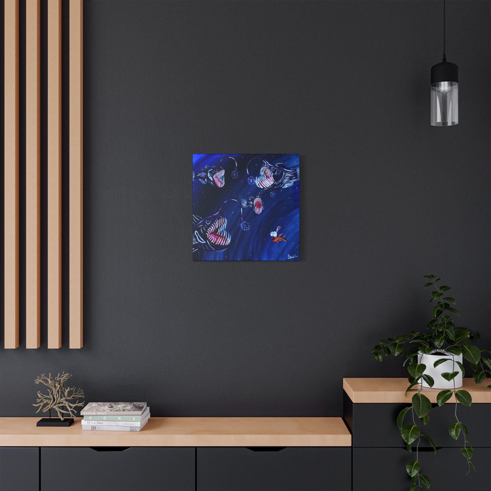 "Angler's Song" By Kai Gentile Reproduced On Gallery Wrapped Canvas