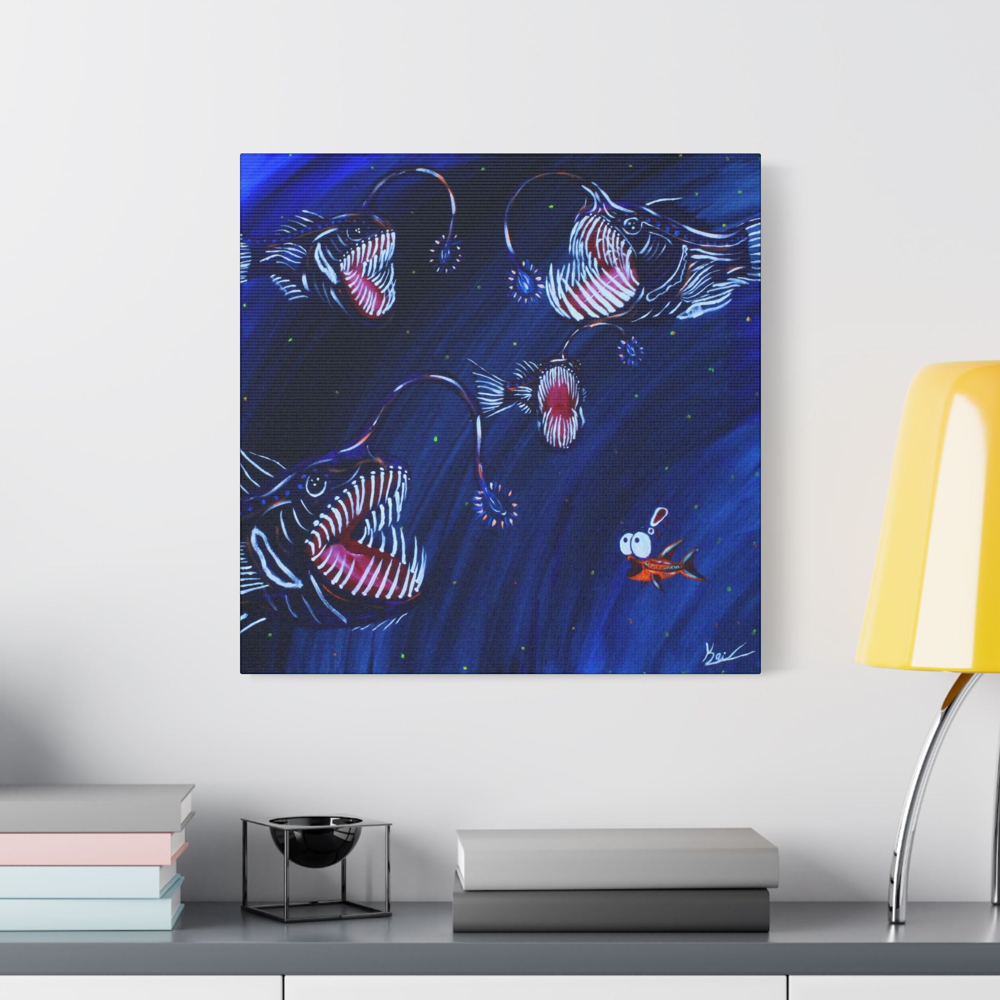 "Angler's Song" By Kai Gentile Reproduced On Gallery Wrapped Canvas