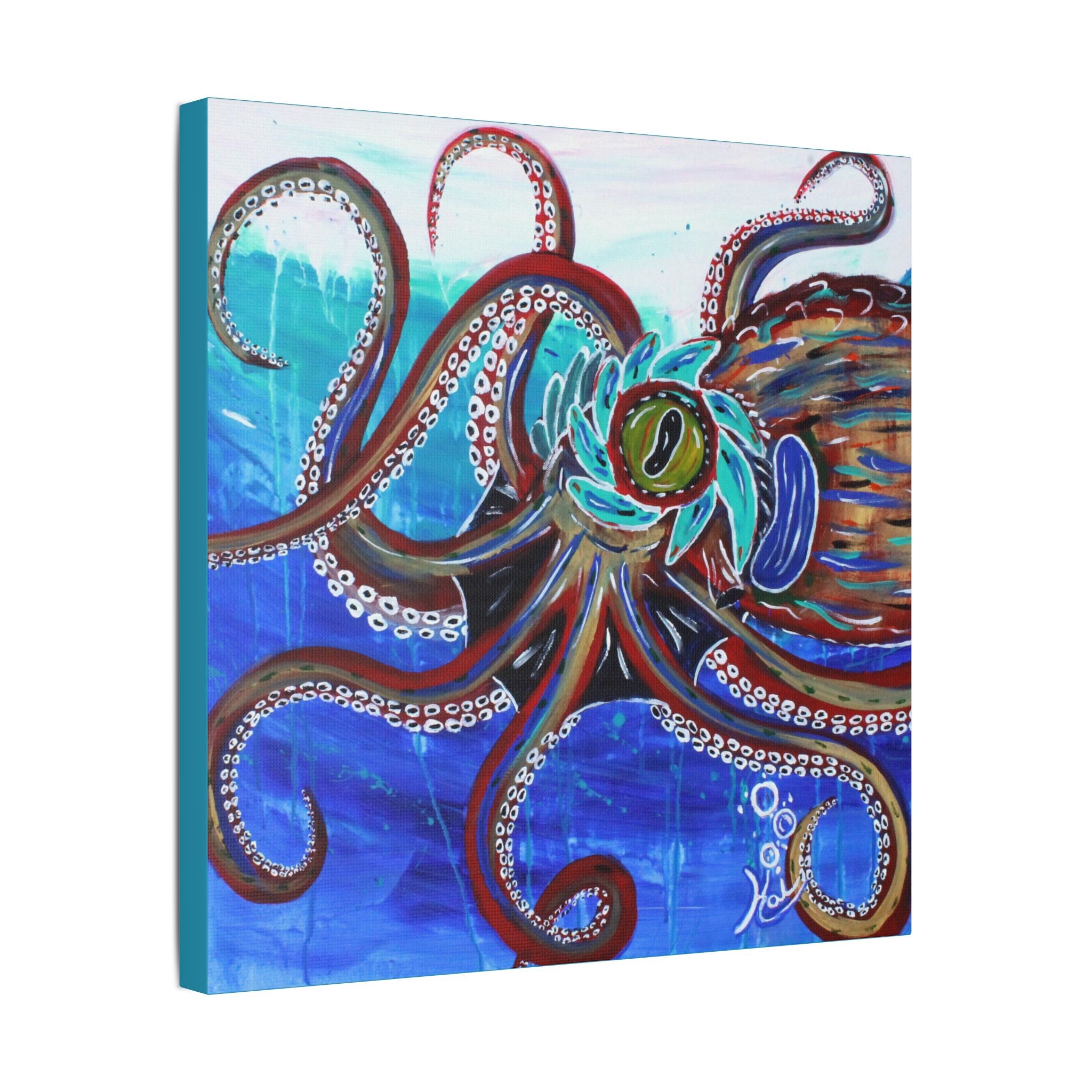 "Octopoda II" By Kai Gentile Reproduced On Gallery Wrapped Canvas