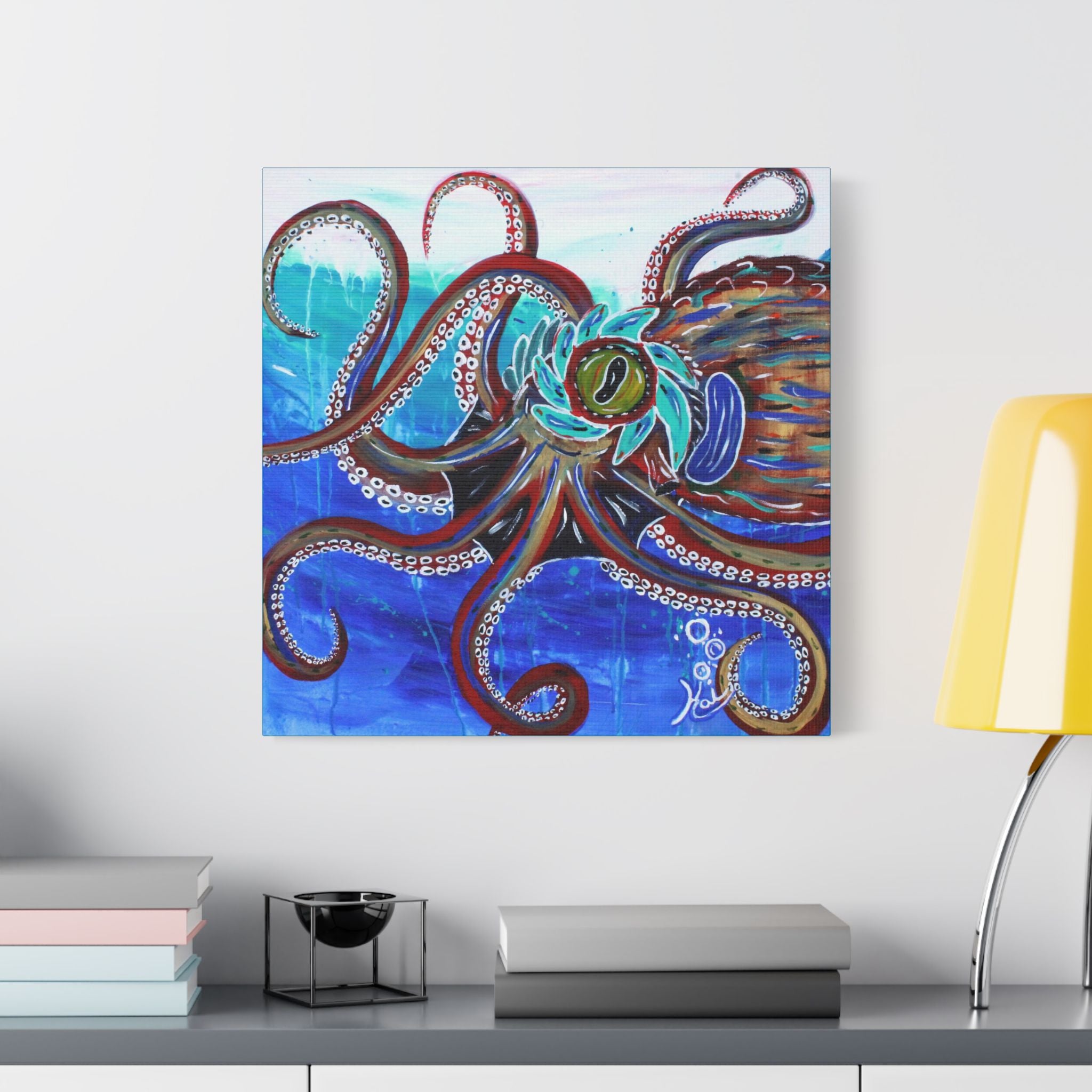 "Octopoda II" By Kai Gentile Reproduced On Gallery Wrapped Canvas