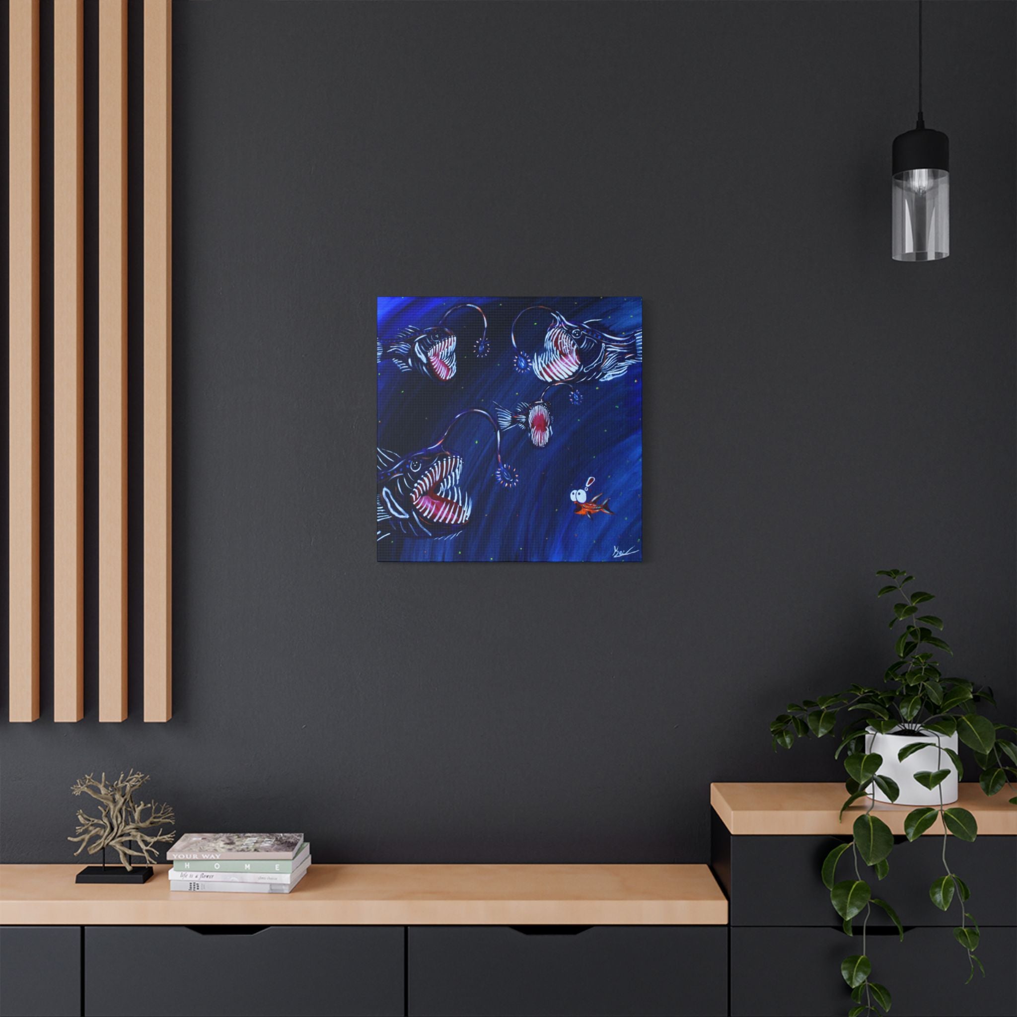 "Angler's Song" By Kai Gentile Reproduced On Gallery Wrapped Canvas