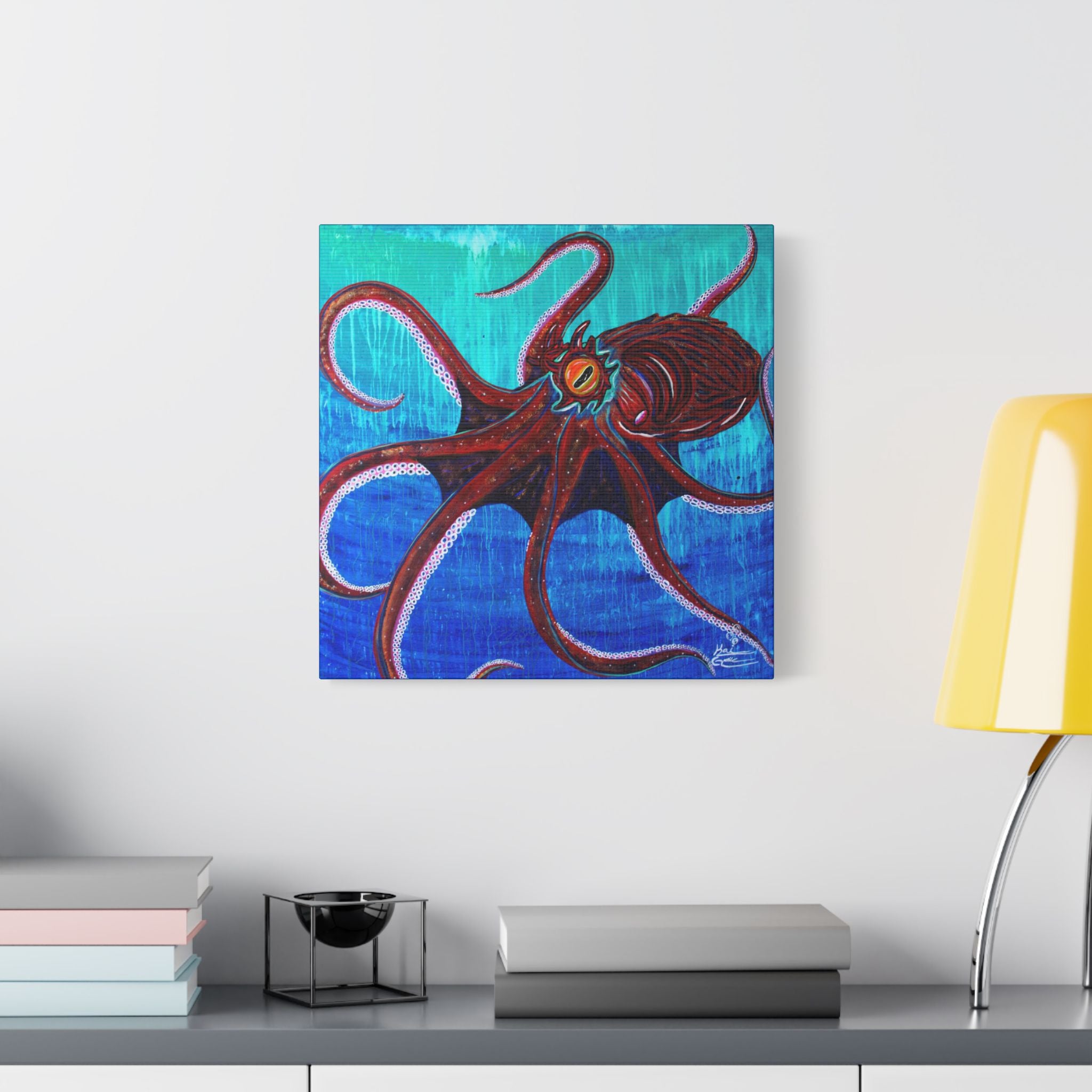 "Funky Octopoda" By Kai Gentile Reproduced On Gallery Wrapped Canvas