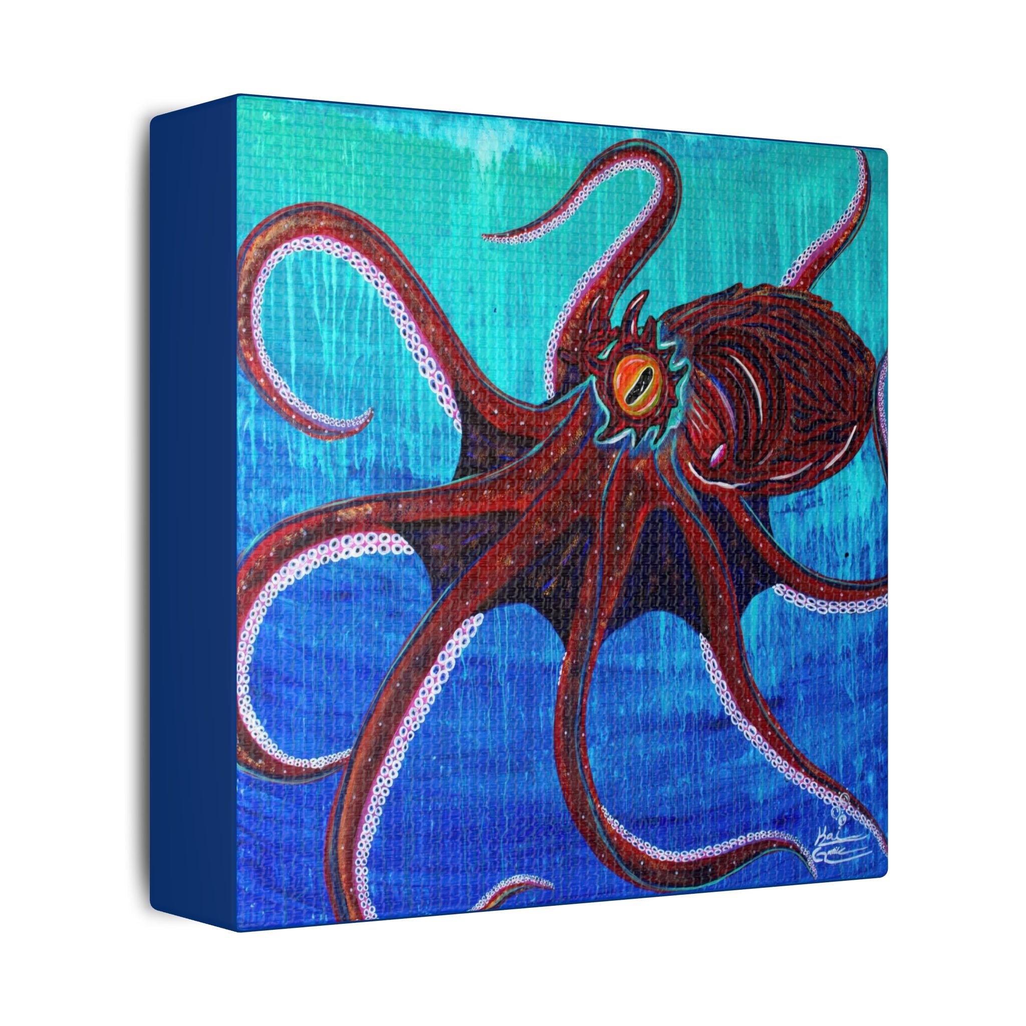 "Funky Octopoda" By Kai Gentile Reproduced On Gallery Wrapped Canvas