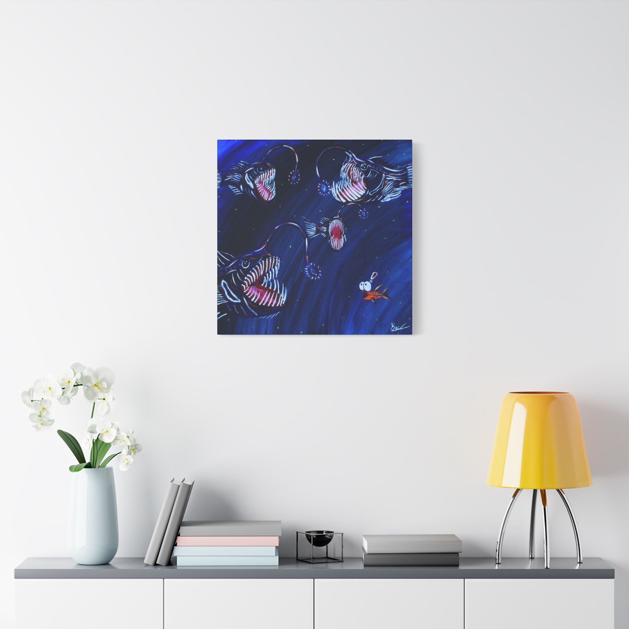 "Angler's Song" By Kai Gentile Reproduced On Gallery Wrapped Canvas