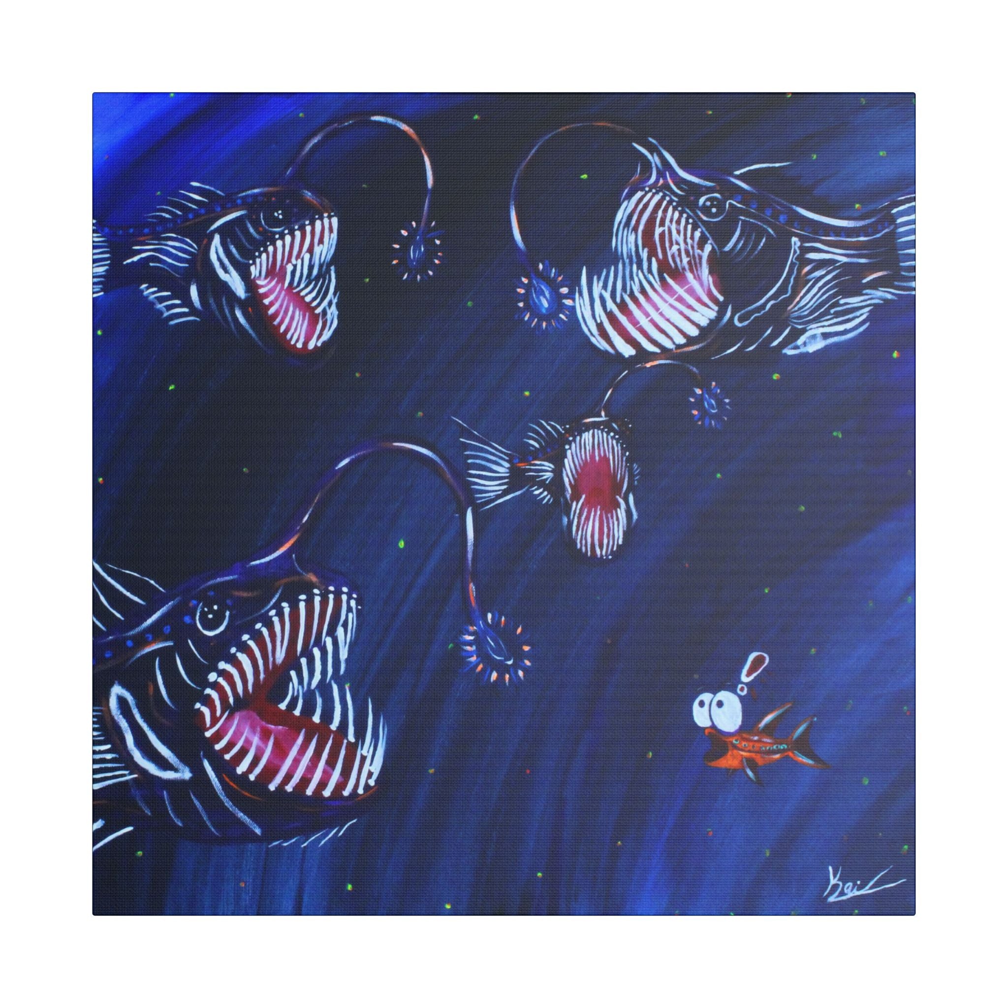 "Angler's Song" By Kai Gentile Reproduced On Gallery Wrapped Canvas