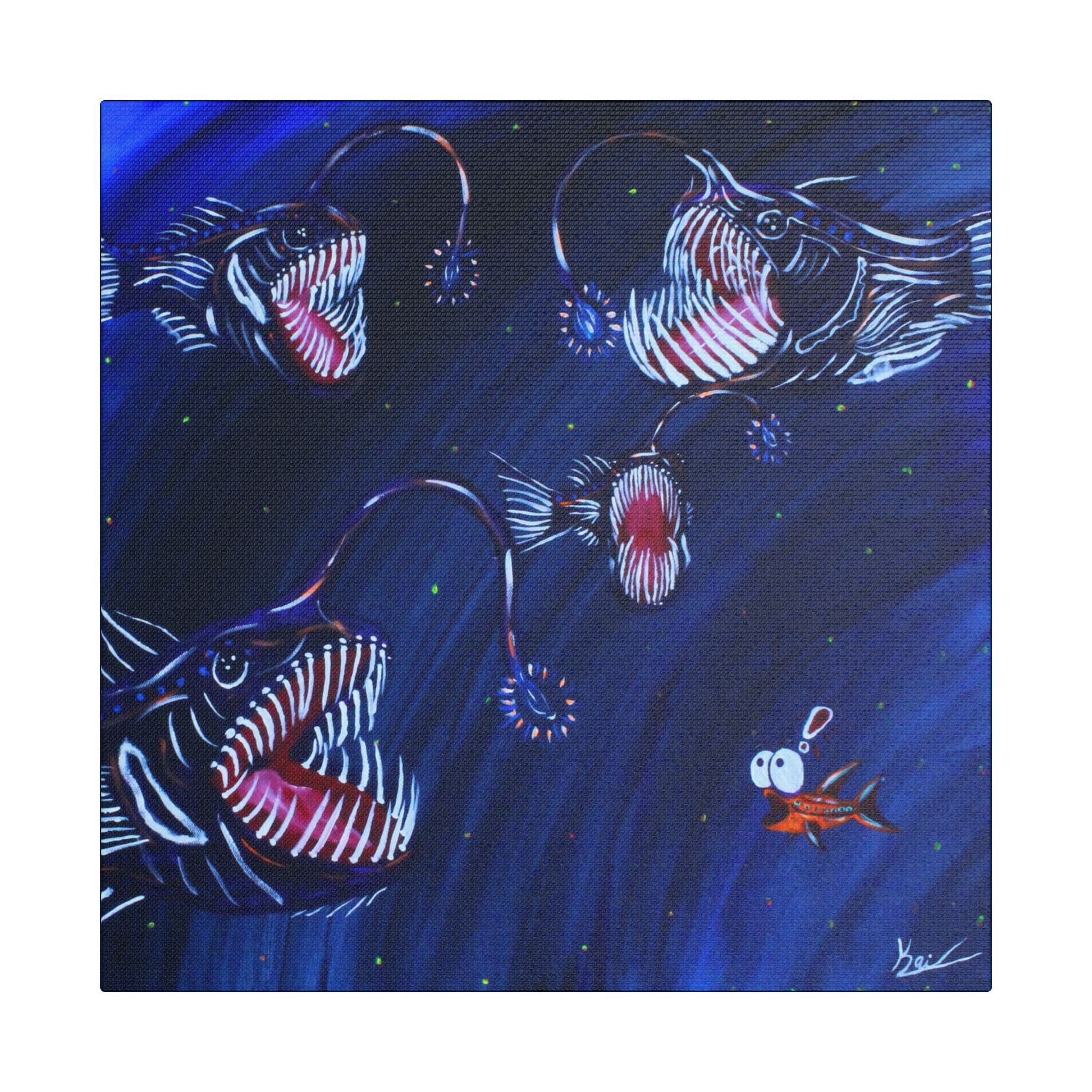 "Angler's Song" By Kai Gentile Reproduced On Gallery Wrapped Canvas