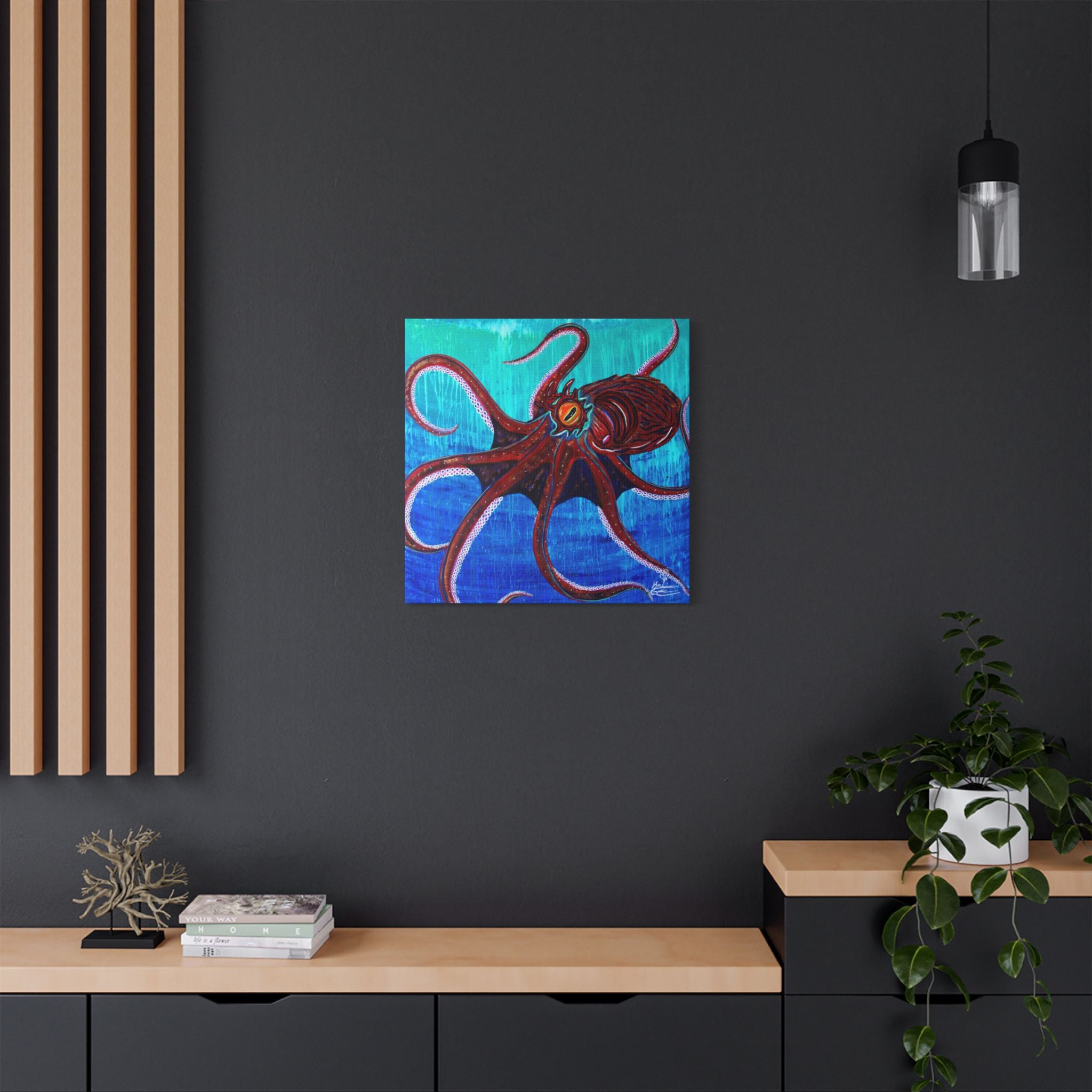 "Funky Octopoda" By Kai Gentile Reproduced On Gallery Wrapped Canvas