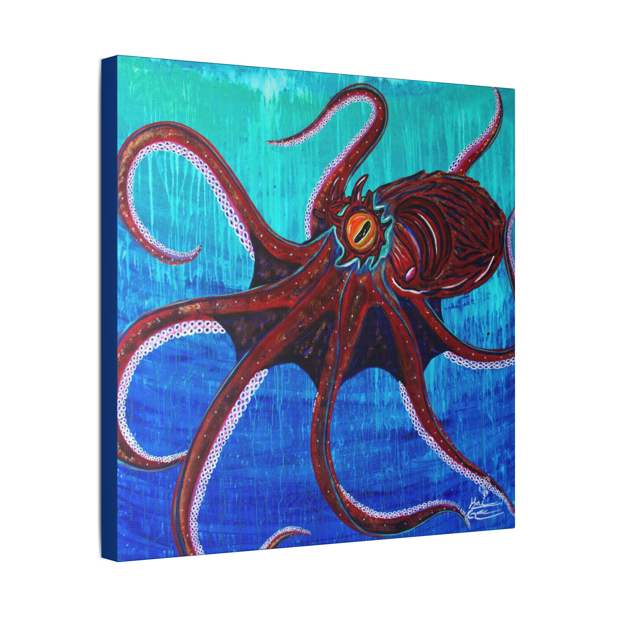 "Funky Octopoda" By Kai Gentile Reproduced On Gallery Wrapped Canvas