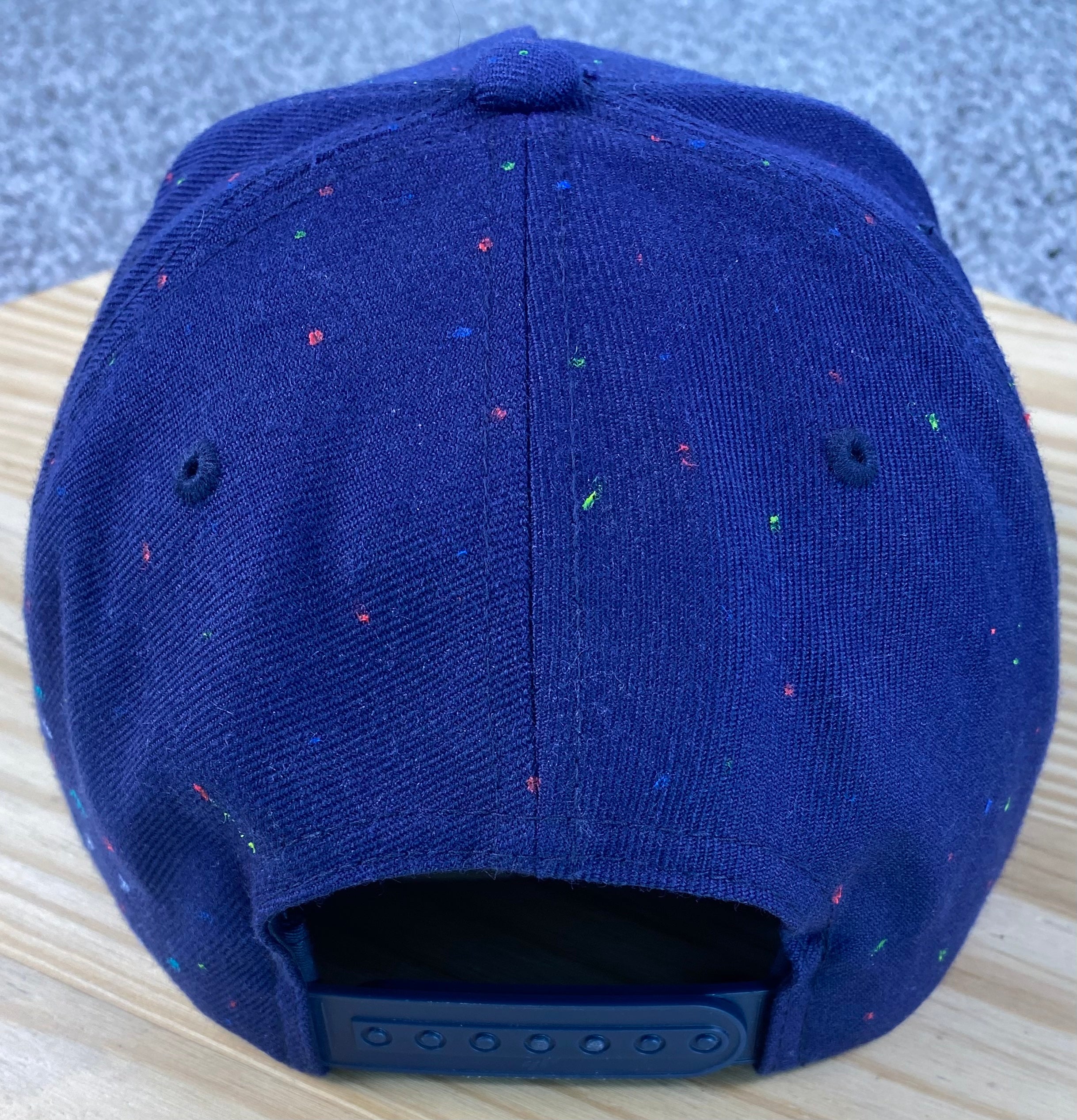 Anglerfish Hat, Navy, Original Hand Painted, Snapback