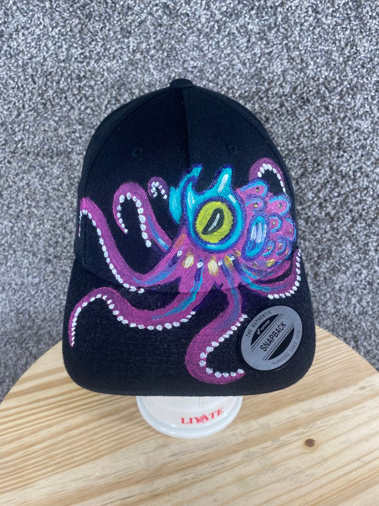 SOLD Pink & Teal Octopus Hat