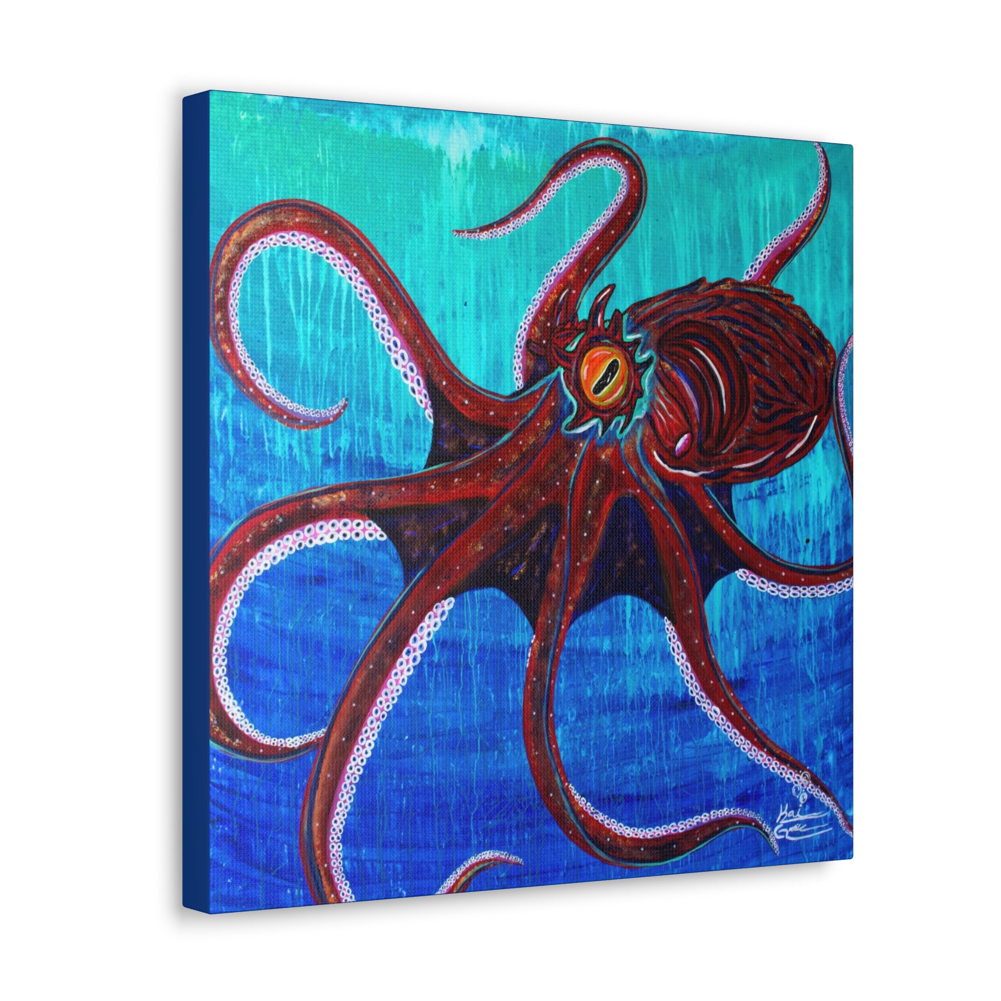 "Funky Octopoda" By Kai Gentile Reproduced On Gallery Wrapped Canvas