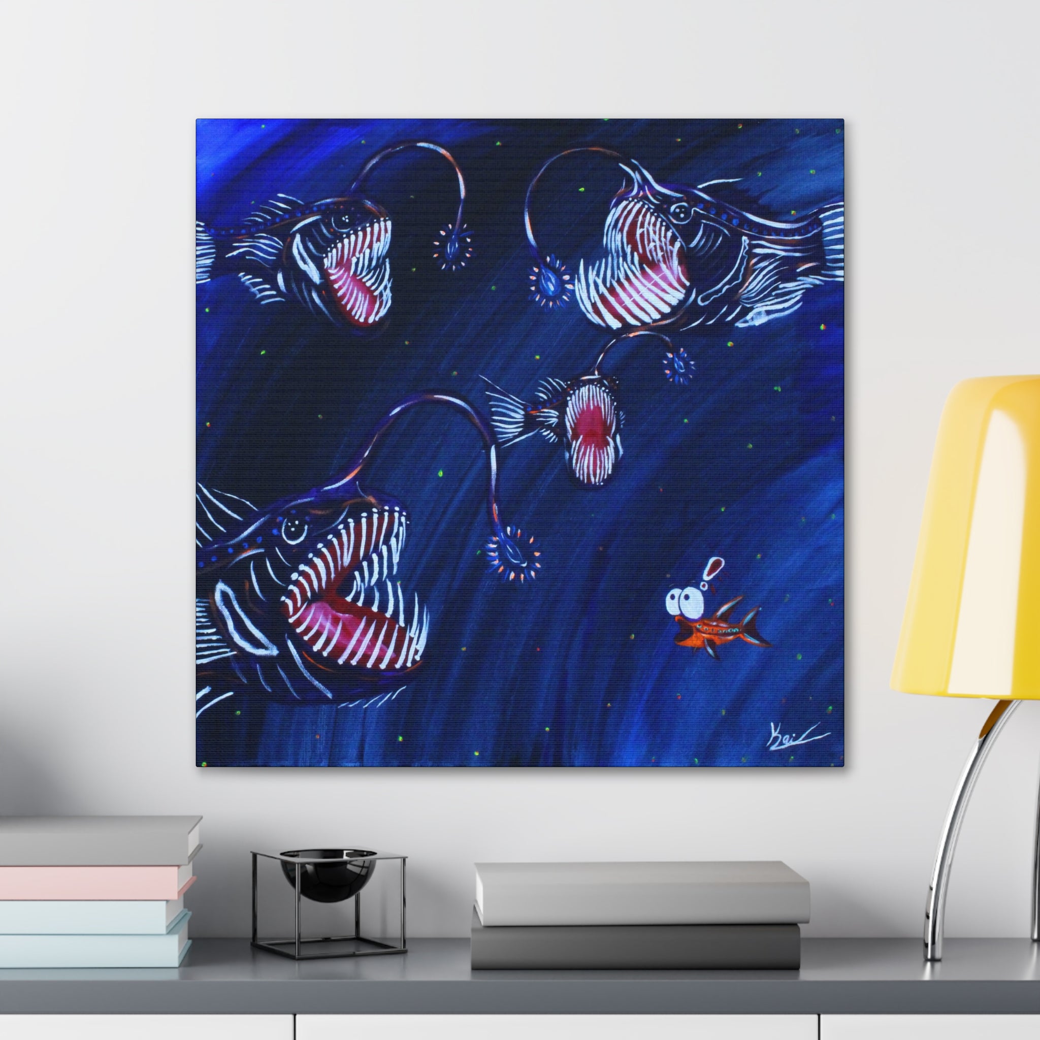 "Angler's Song" By Kai Gentile Reproduced On Gallery Wrapped Canvas