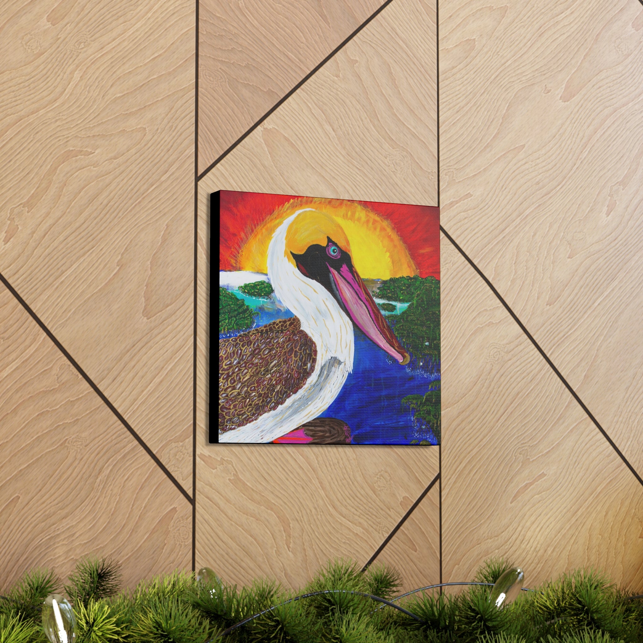 "Pelican Sun Grove" By Kai Gentile Reproduced On Gallery Wrapped Canvas