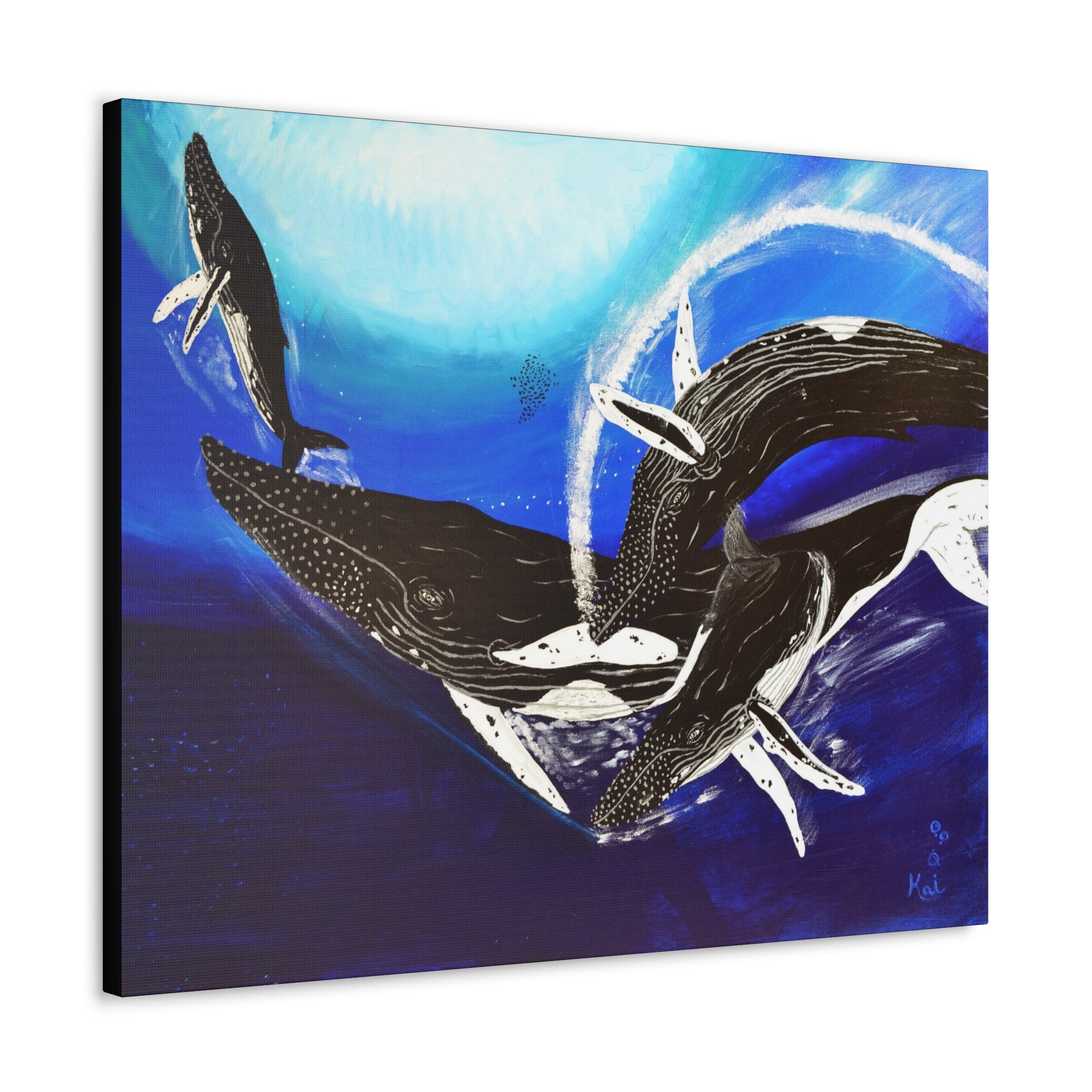 "Humpback Whales" By Kai Gentile Reproduced On Gallery Wrapped Canvas