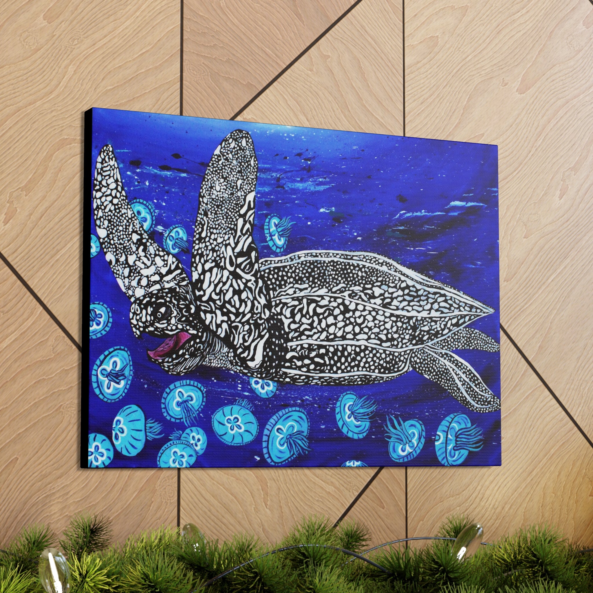 "Leatherback" By Kai Gentile Reproduced On Gallery Wrapped Canvas