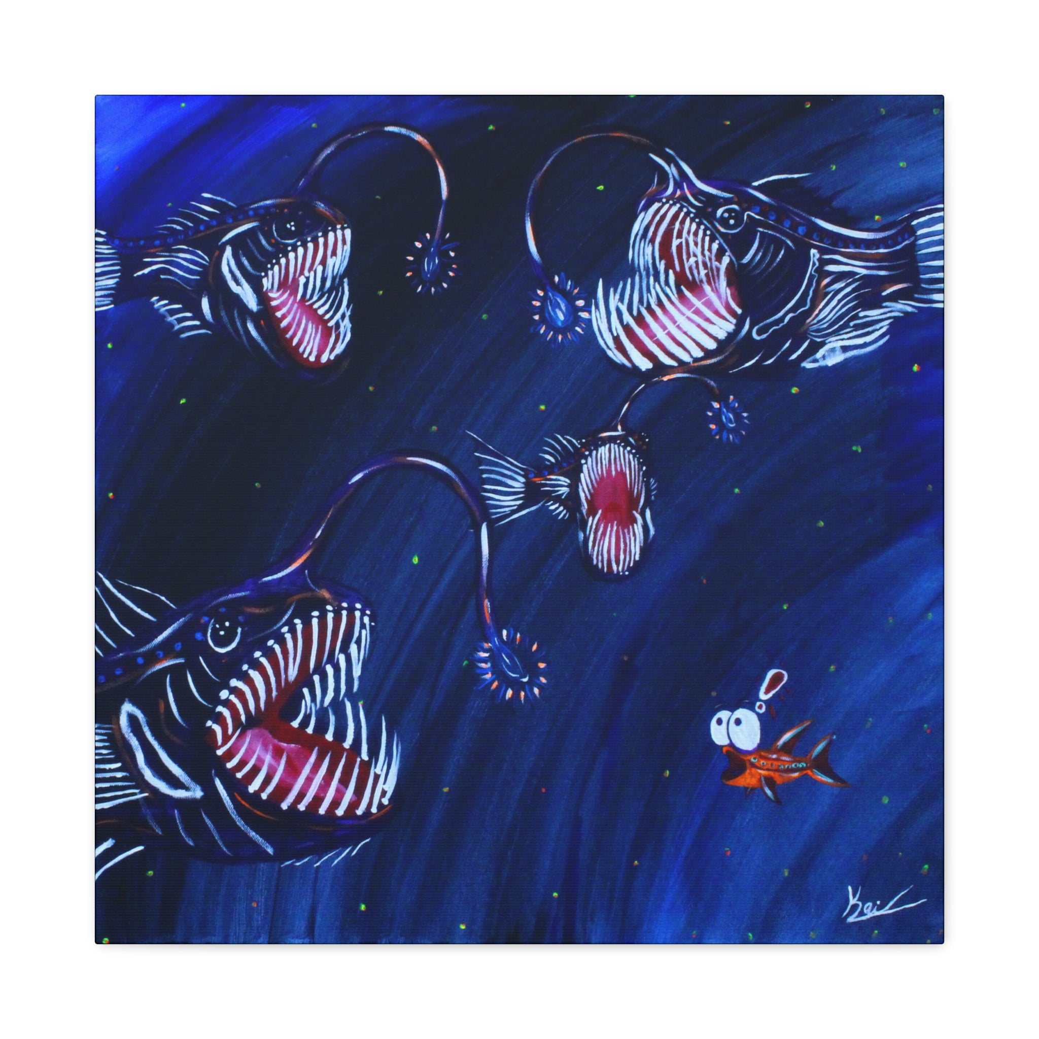 "Angler's Song" By Kai Gentile Reproduced On Gallery Wrapped Canvas