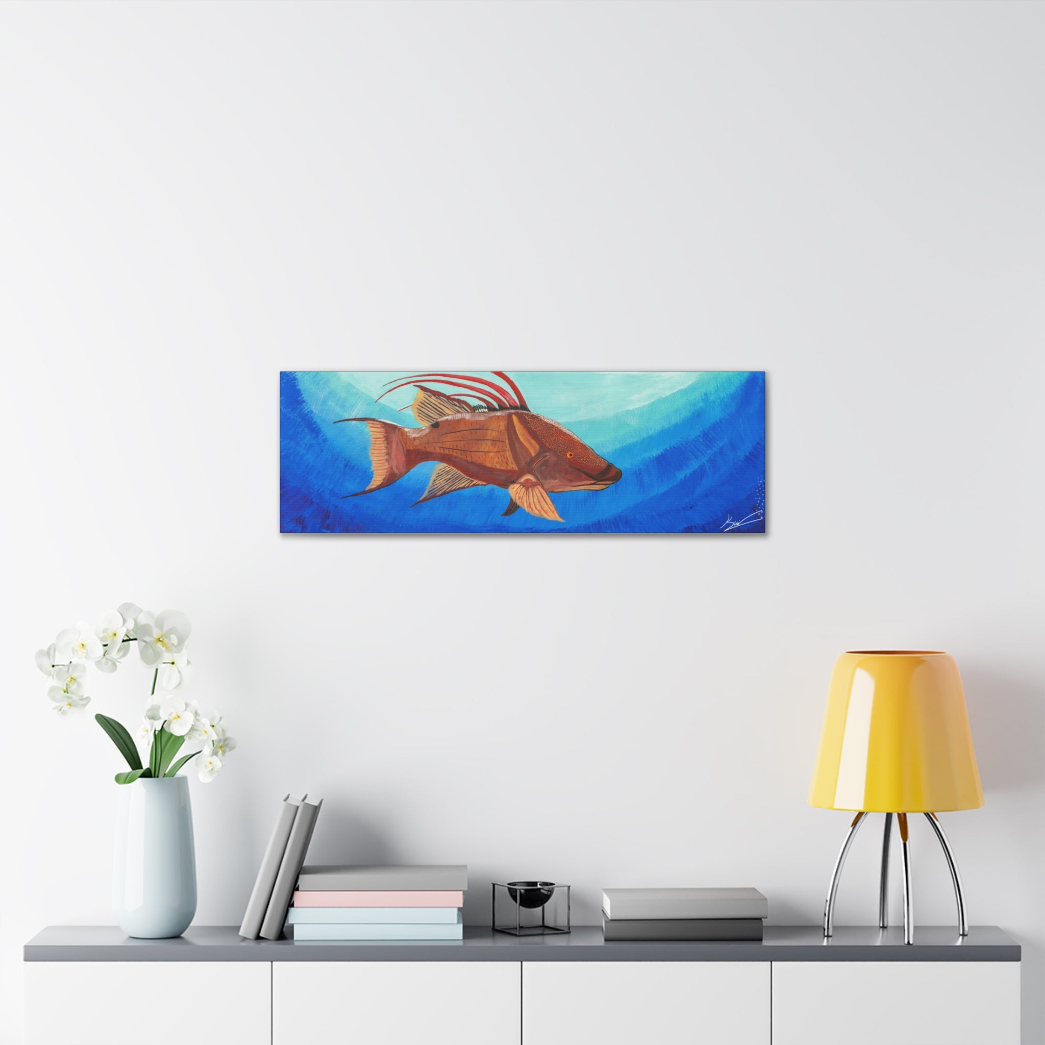 "Hogfish" By Kai Gentile Reproduced On Gallery Wrapped Canvas