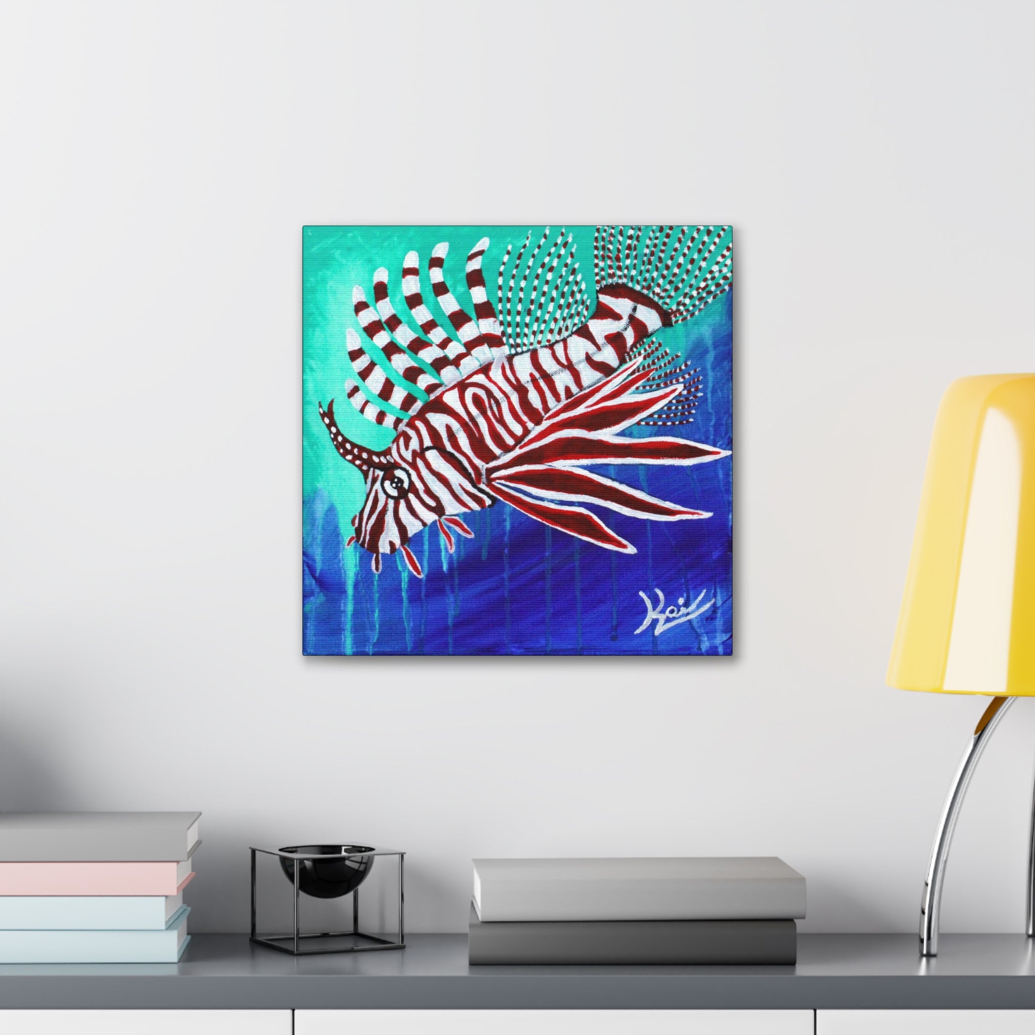 "Lionfish" By Kai Gentile Reproduced On Gallery Wrapped Canvas