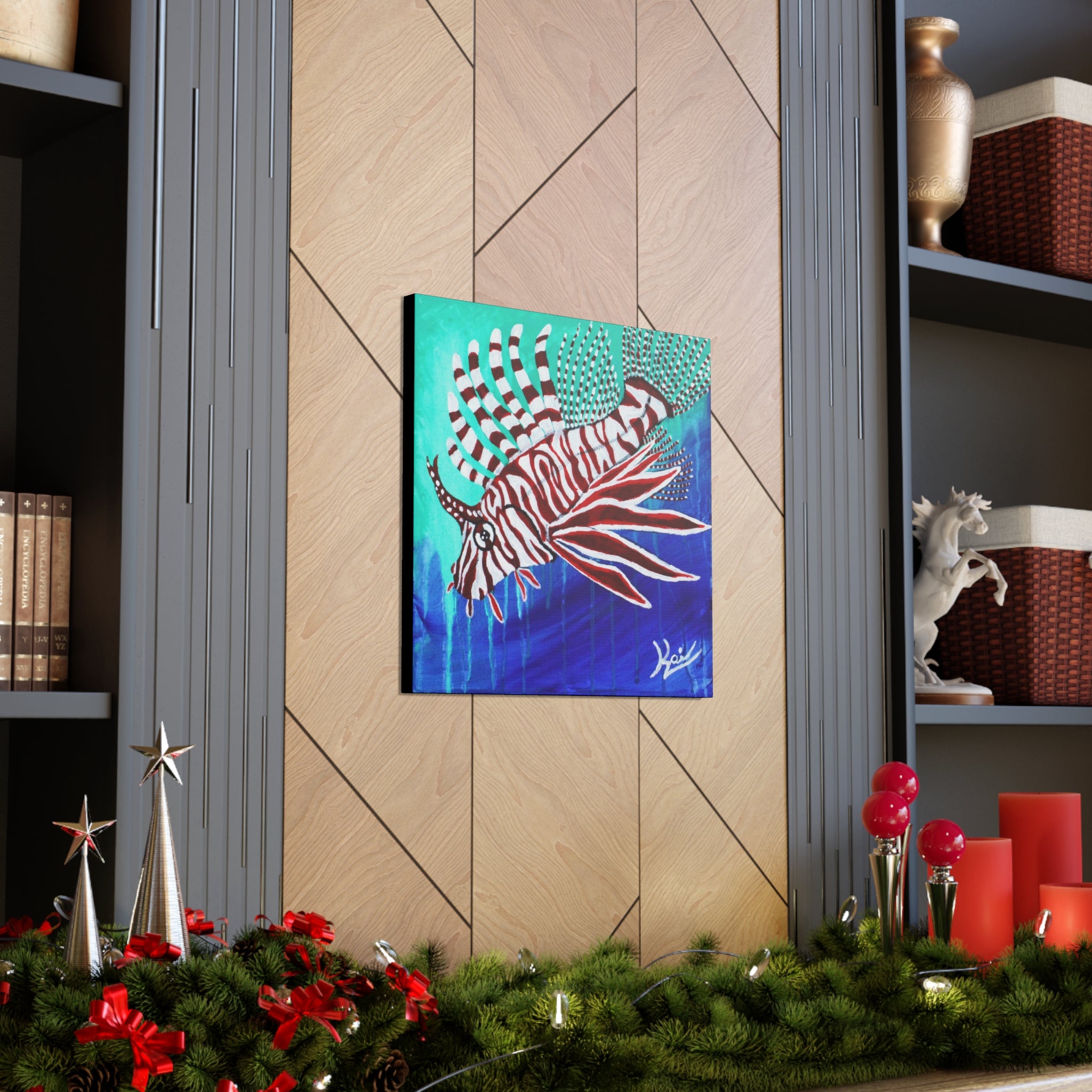 "Lionfish" By Kai Gentile Reproduced On Gallery Wrapped Canvas