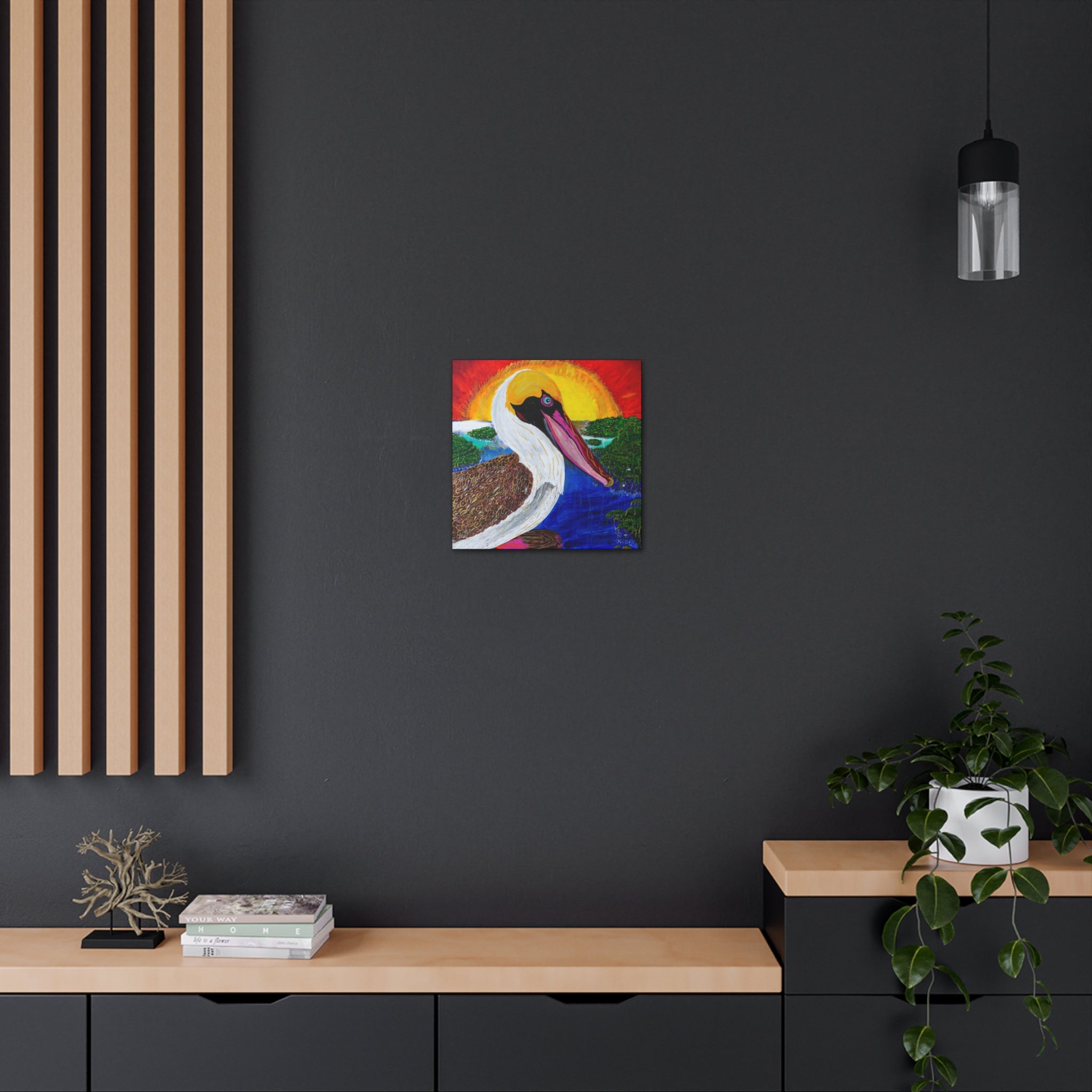 "Pelican Sun Grove" By Kai Gentile Reproduced On Gallery Wrapped Canvas