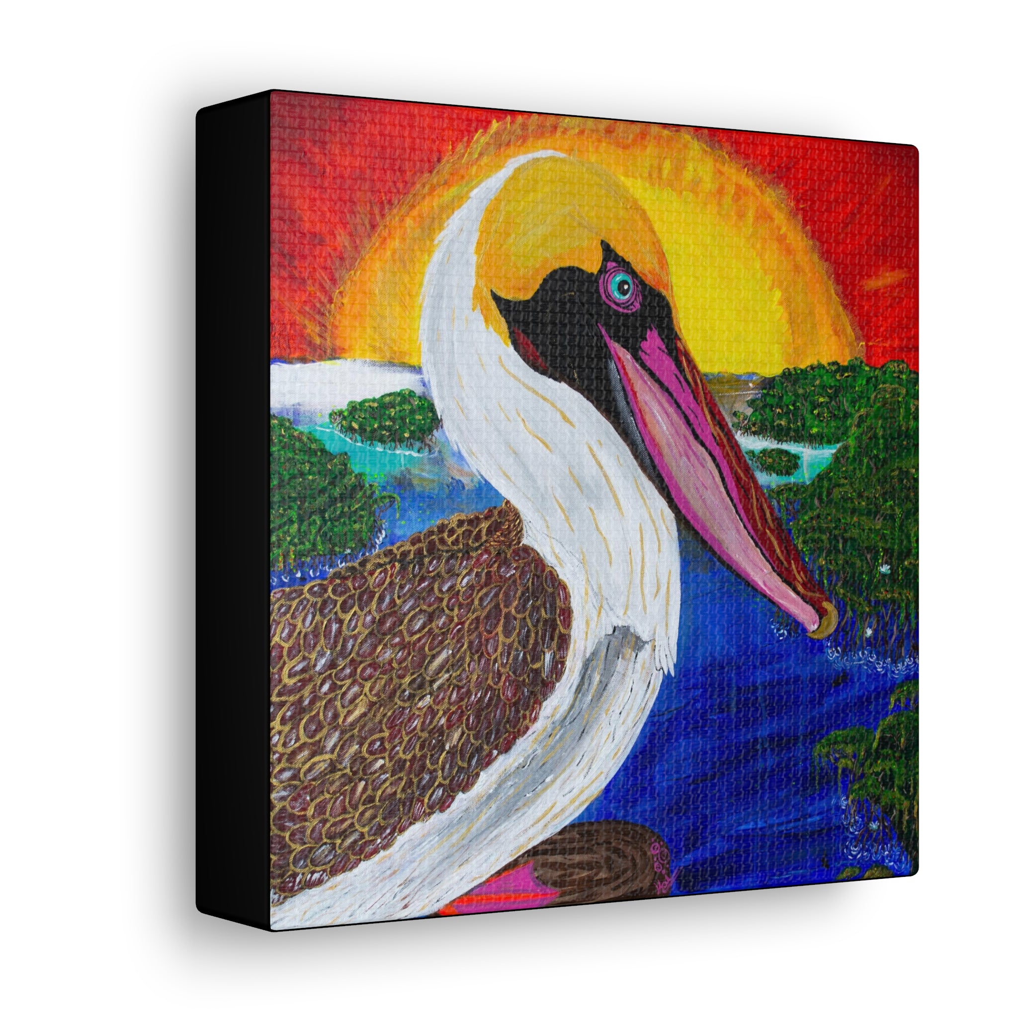 "Pelican Sun Grove" By Kai Gentile Reproduced On Gallery Wrapped Canvas