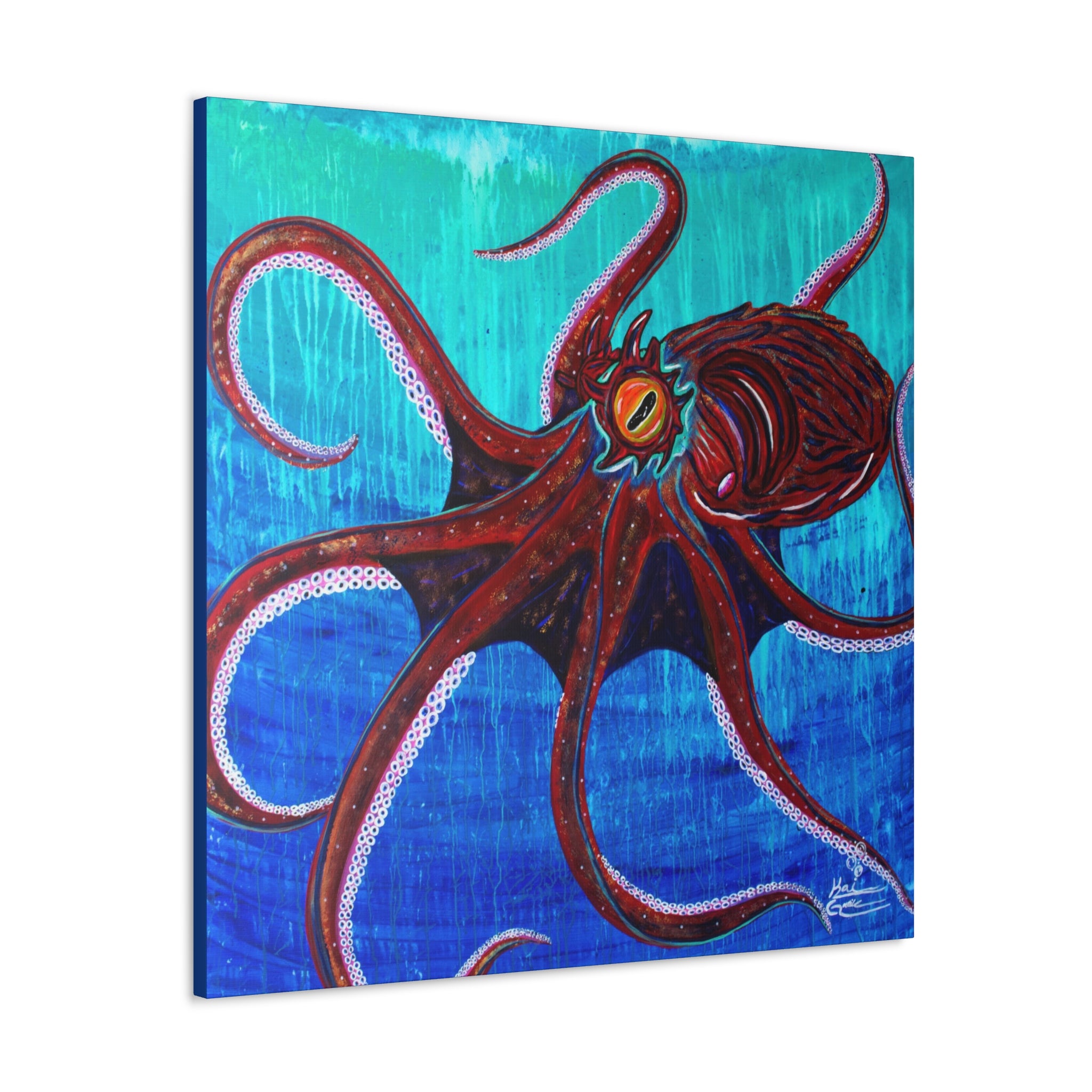 "Funky Octopoda" By Kai Gentile Reproduced On Gallery Wrapped Canvas