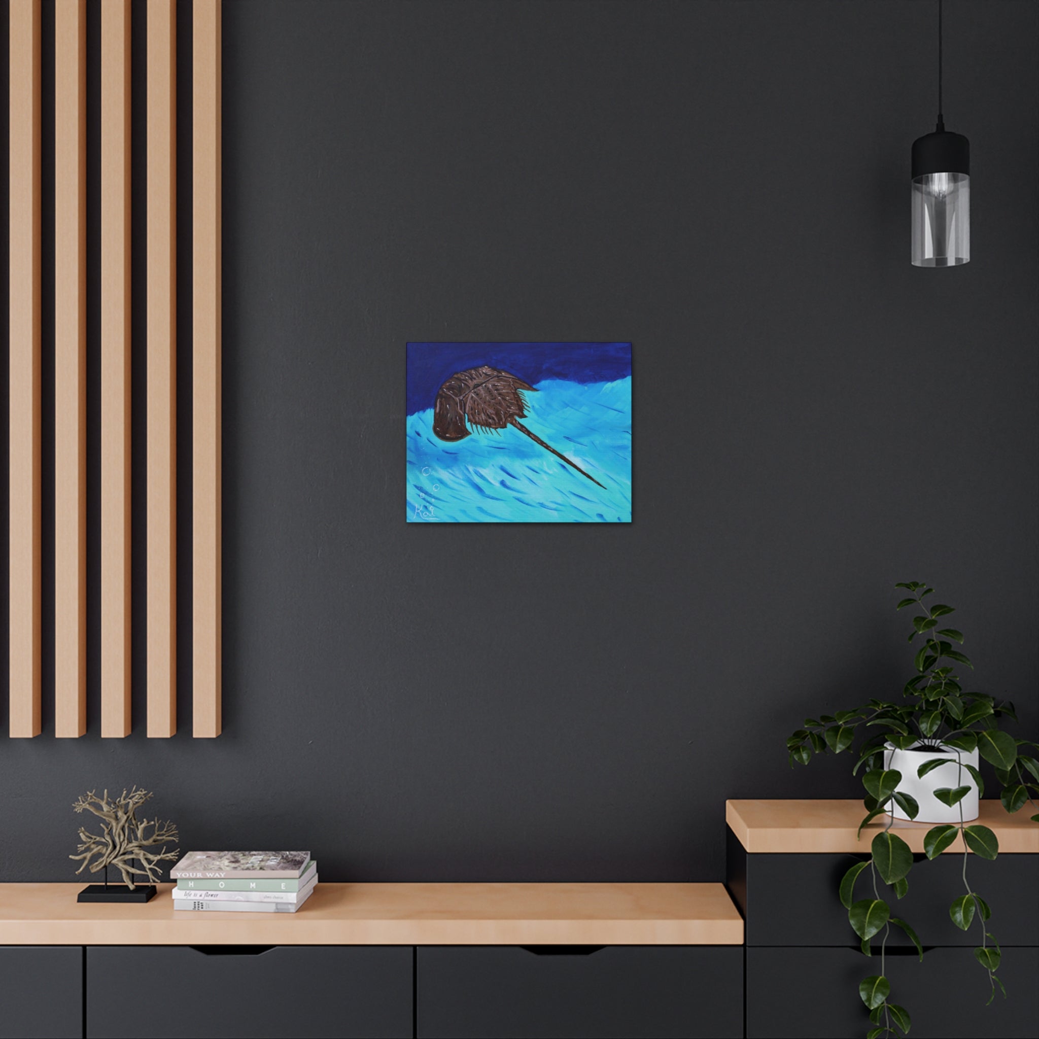 "Horseshoe Crab" By Kai Gentile Reproduced On Gallery Wrapped Canvas