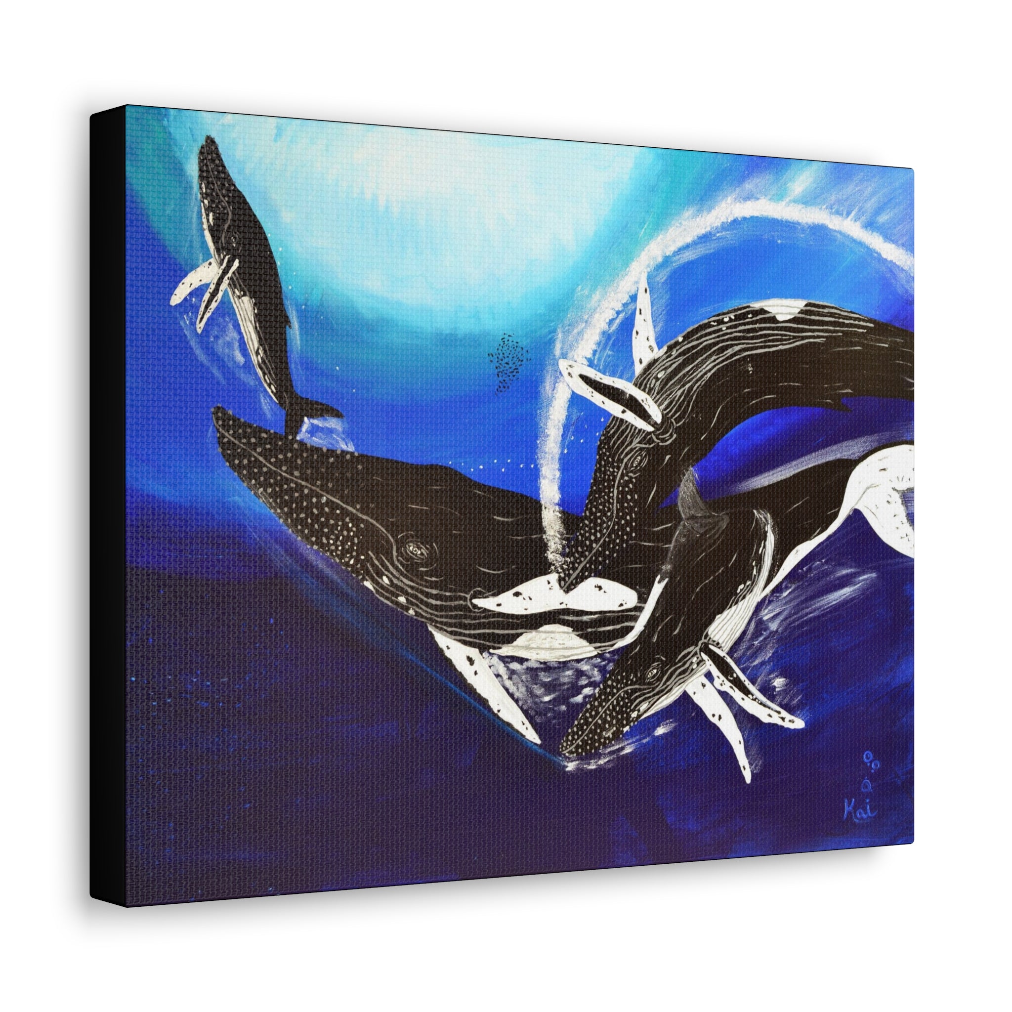 "Humpback Whales" By Kai Gentile Reproduced On Gallery Wrapped Canvas