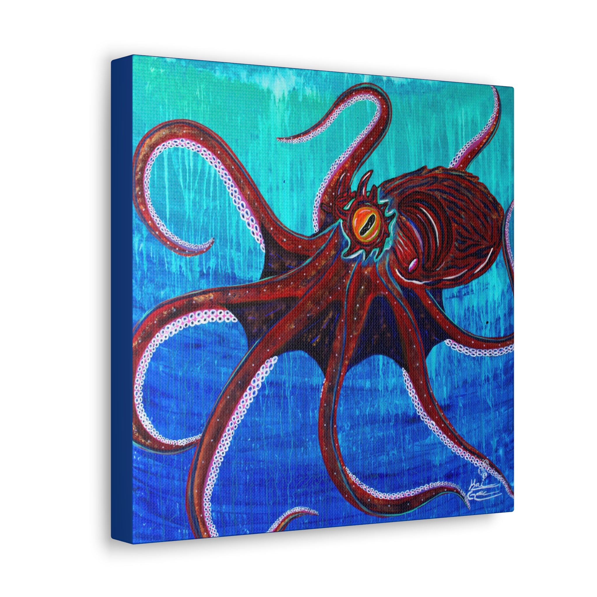 "Funky Octopoda" By Kai Gentile Reproduced On Gallery Wrapped Canvas