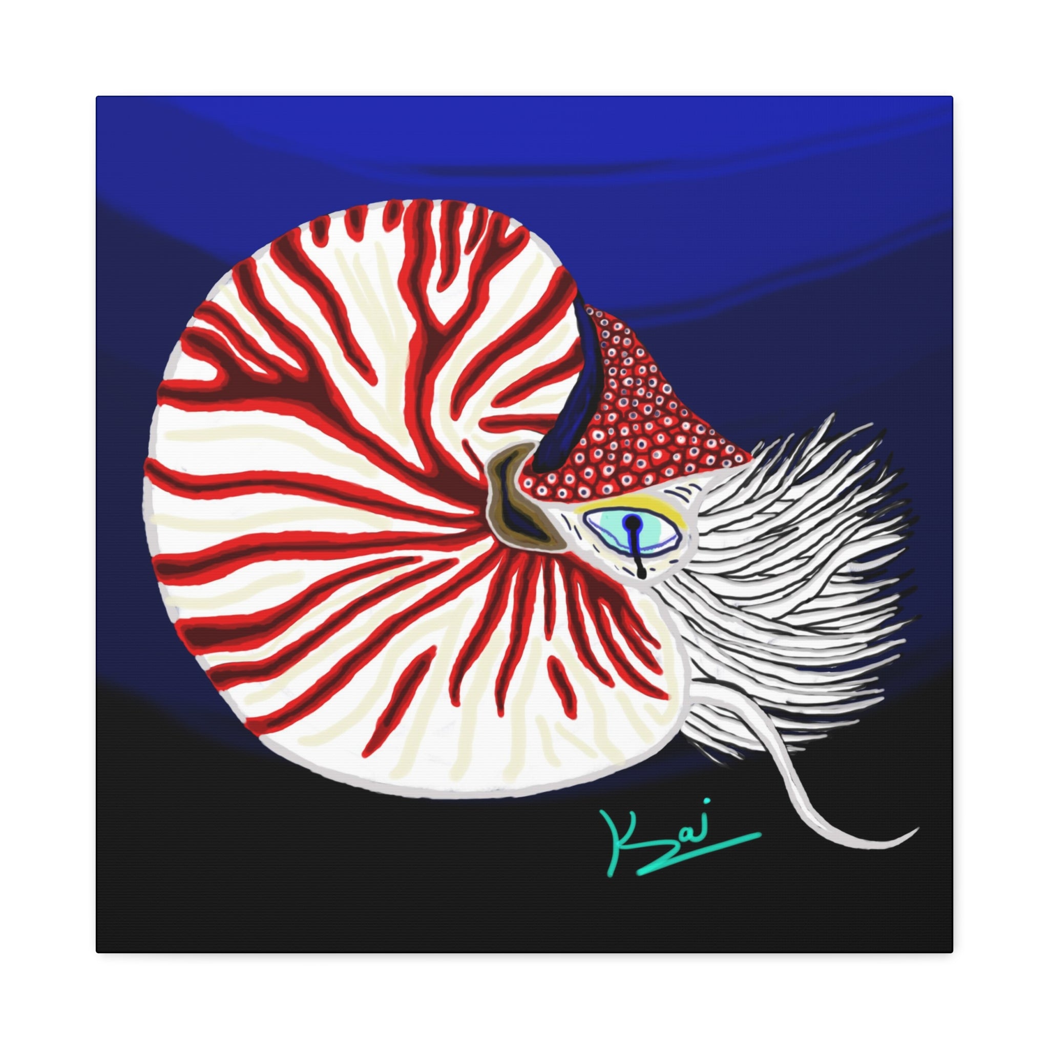 "Nautilus" By Kai Gentile Reproduced On Gallery Wrapped Canvas