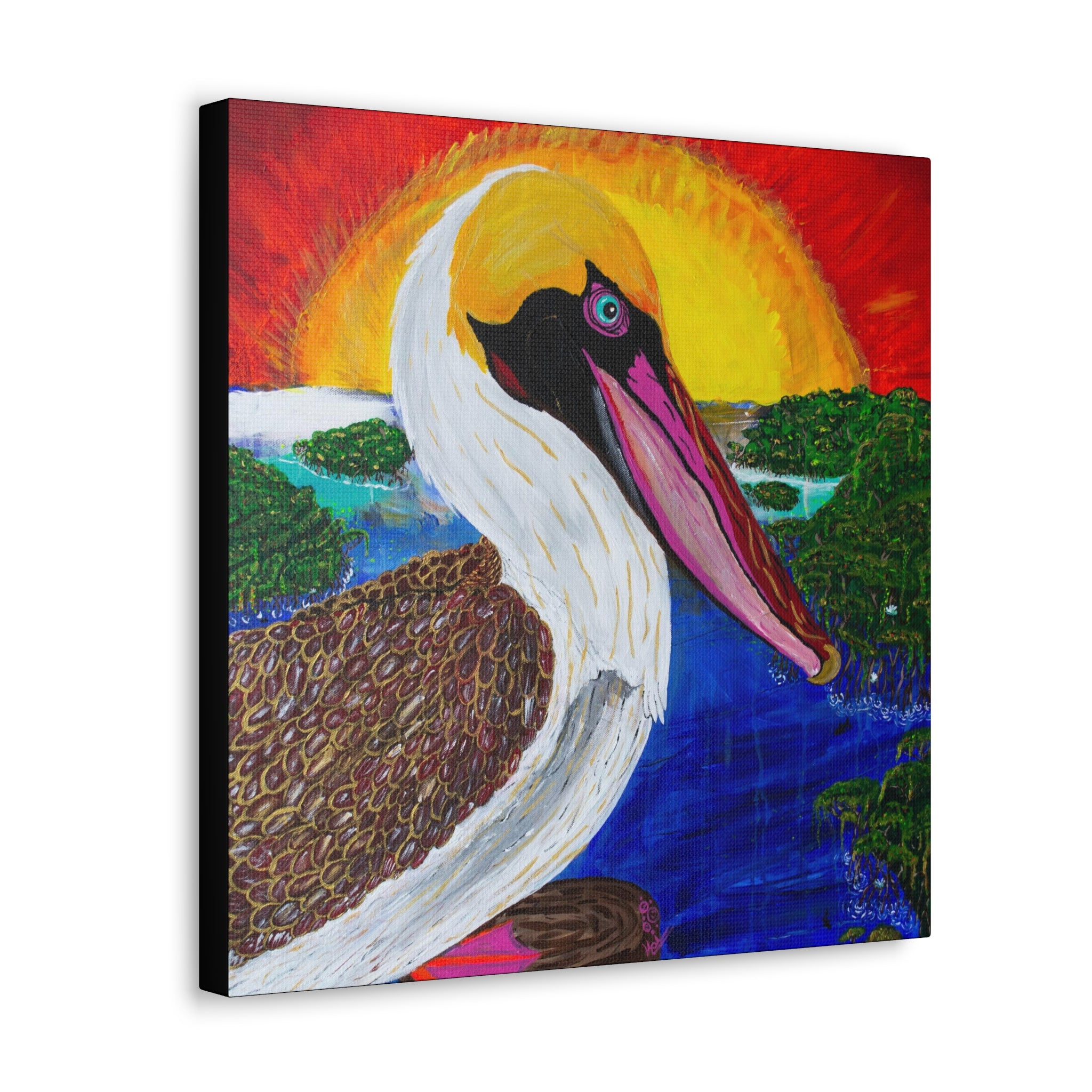 "Pelican Sun Grove" By Kai Gentile Reproduced On Gallery Wrapped Canvas