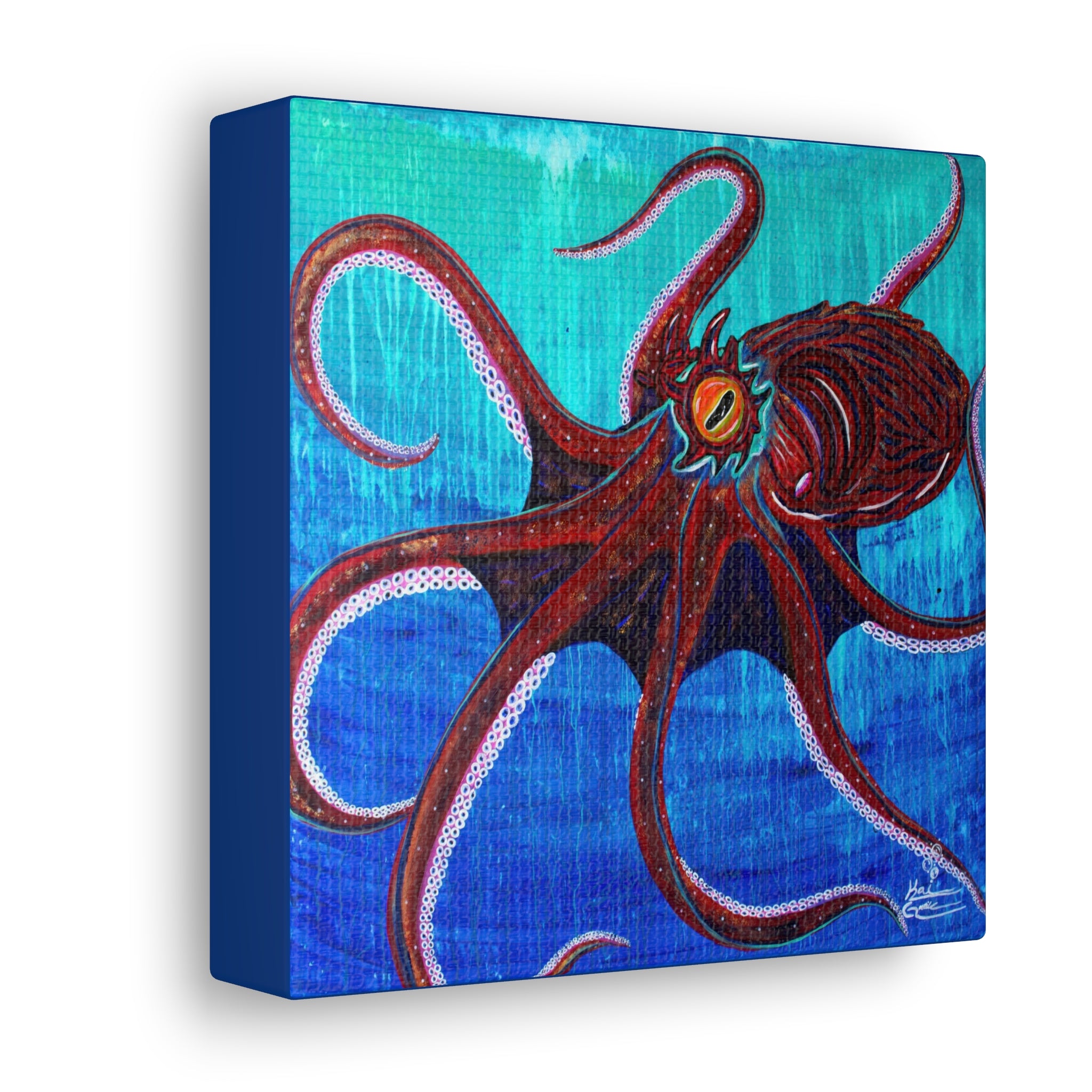 "Funky Octopoda" By Kai Gentile Reproduced On Gallery Wrapped Canvas