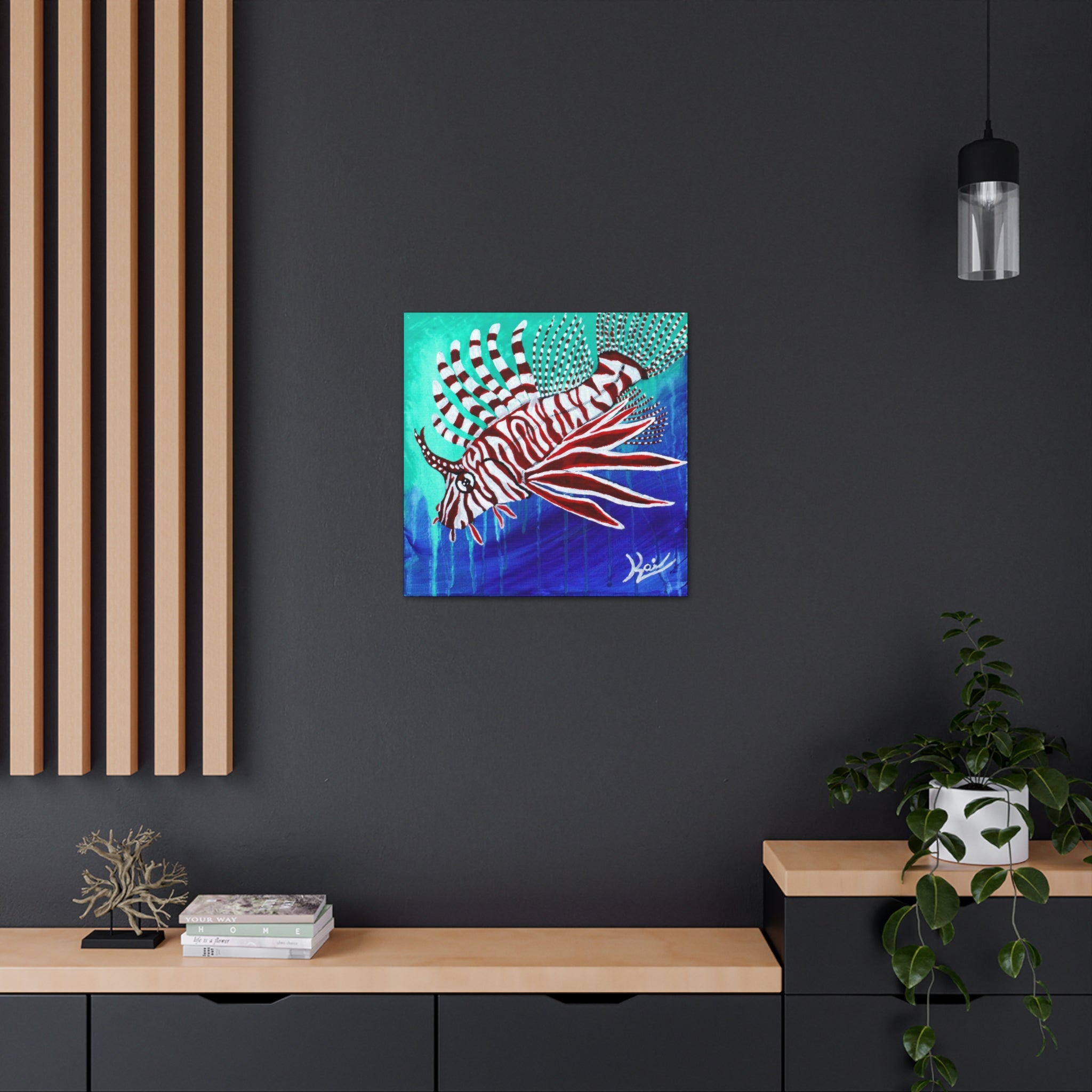 "Lionfish" By Kai Gentile Reproduced On Gallery Wrapped Canvas