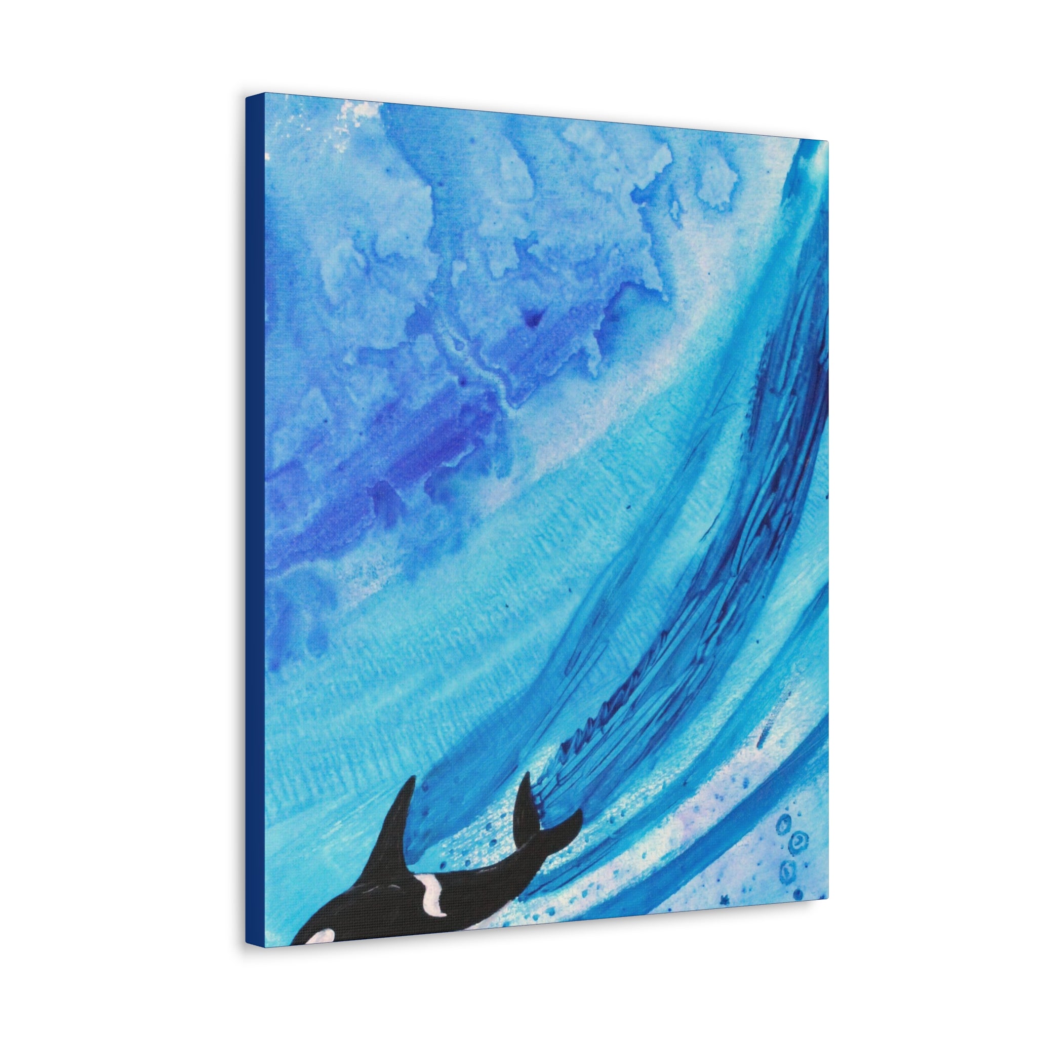 "Orca" By Kai Gentile Reproduced On Gallery Wrapped Canvas