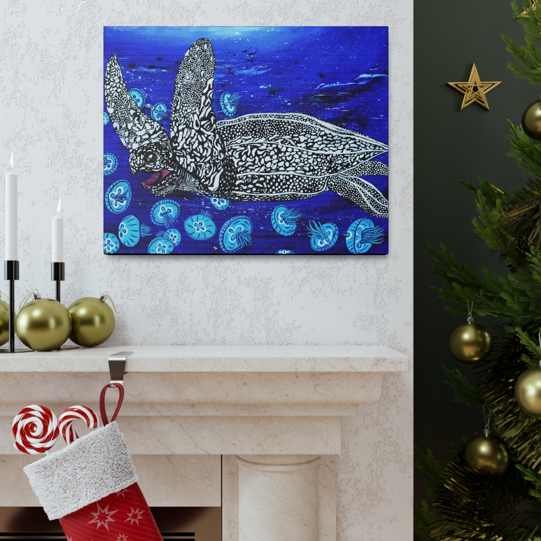 "Leatherback" By Kai Gentile Reproduced On Gallery Wrapped Canvas