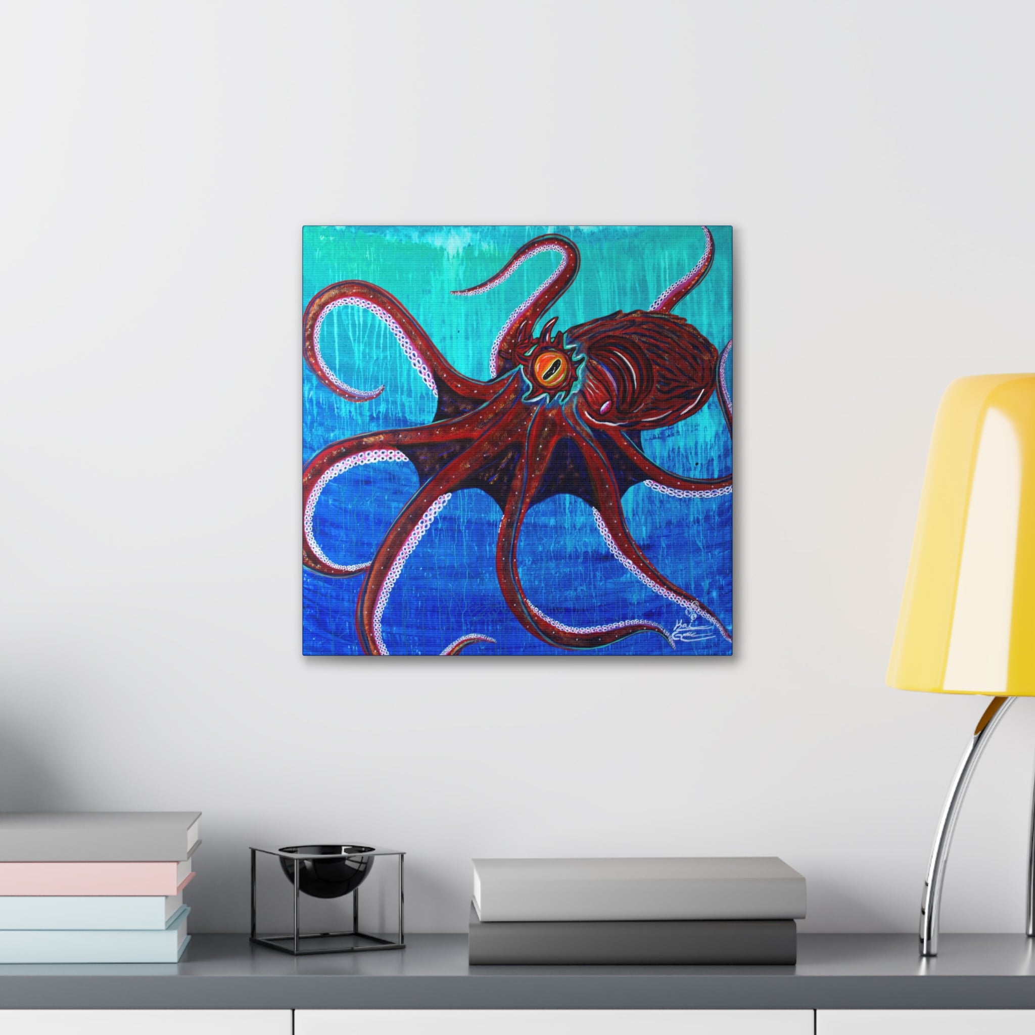 "Funky Octopoda" By Kai Gentile Reproduced On Gallery Wrapped Canvas