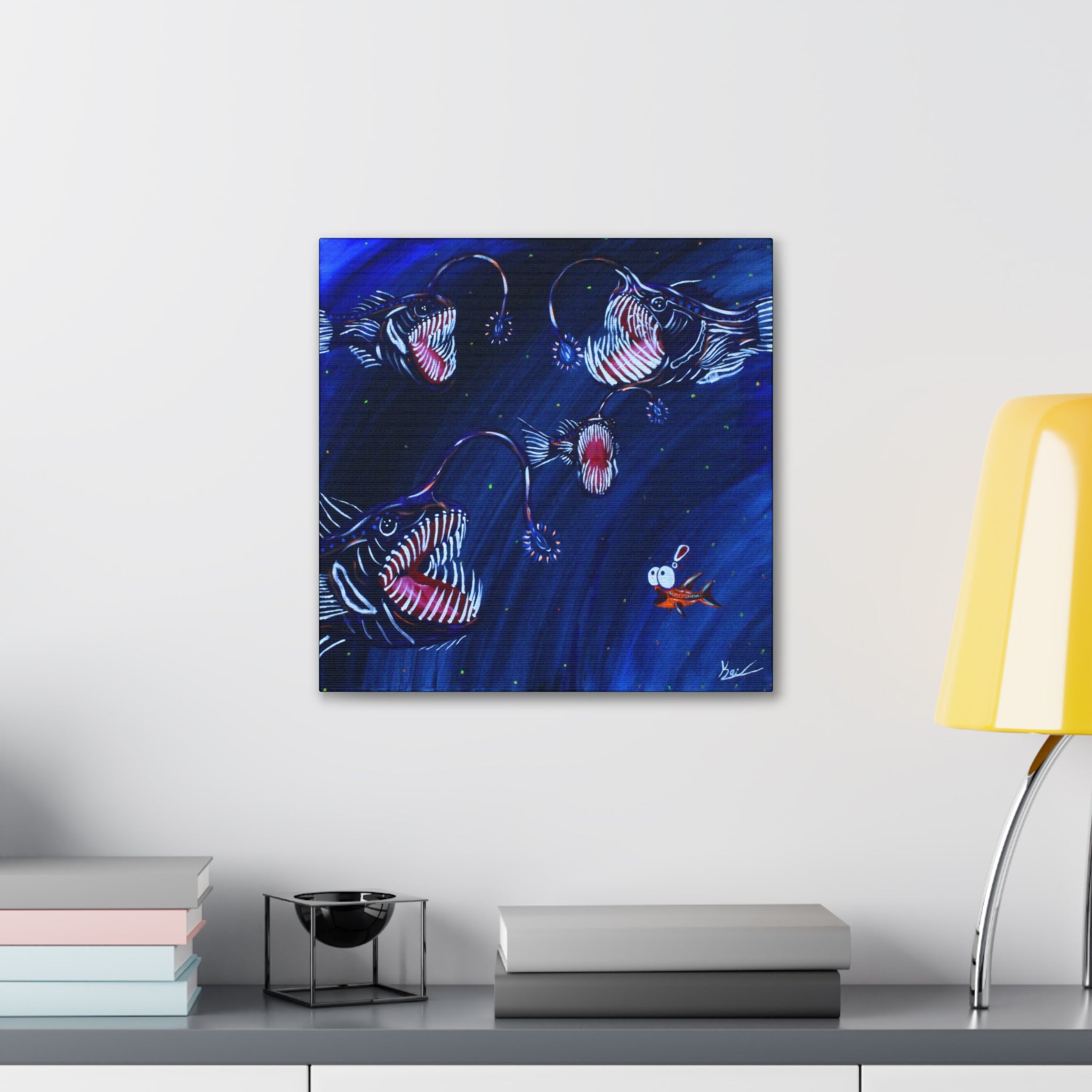 "Angler's Song" By Kai Gentile Reproduced On Gallery Wrapped Canvas