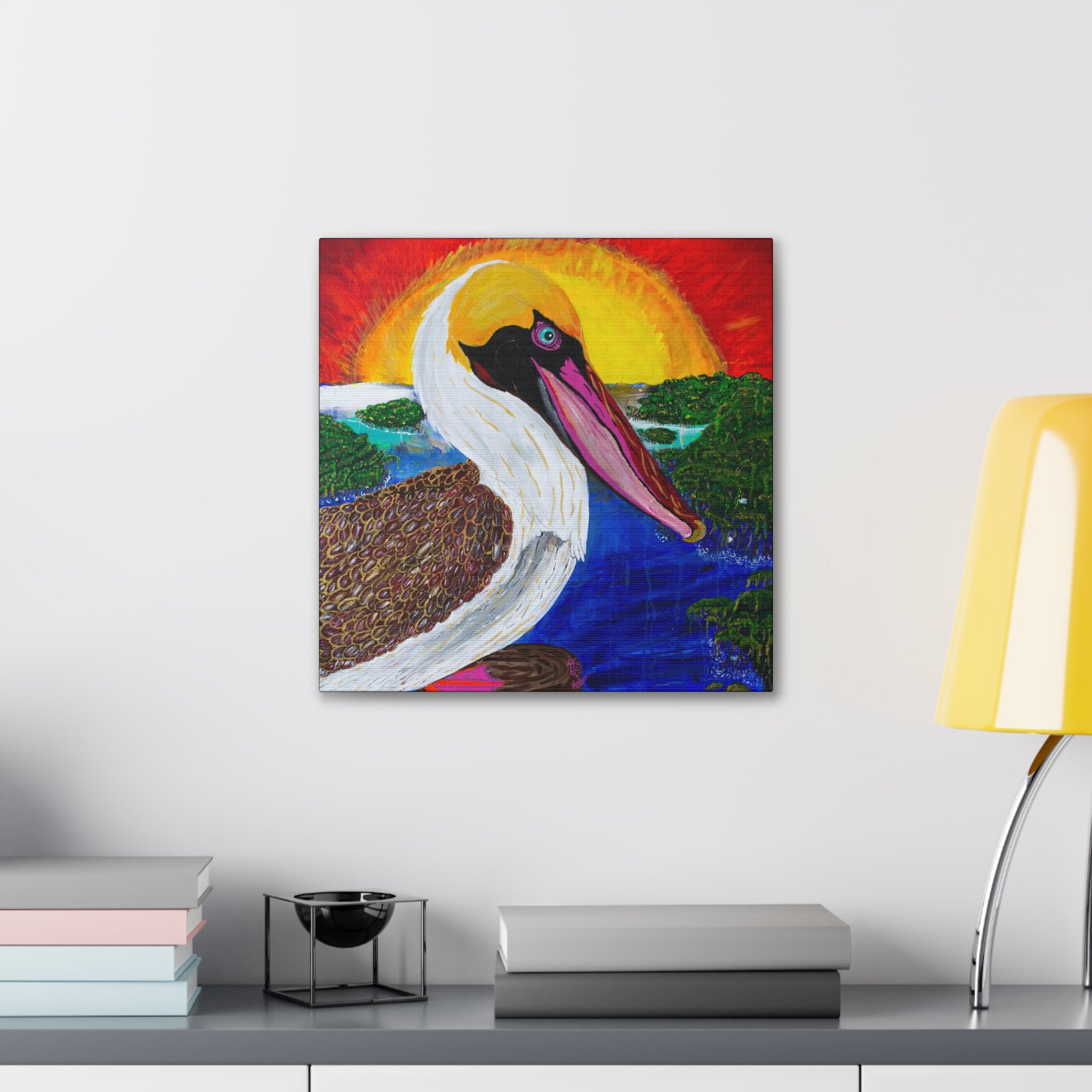 "Pelican Sun Grove" By Kai Gentile Reproduced On Gallery Wrapped Canvas