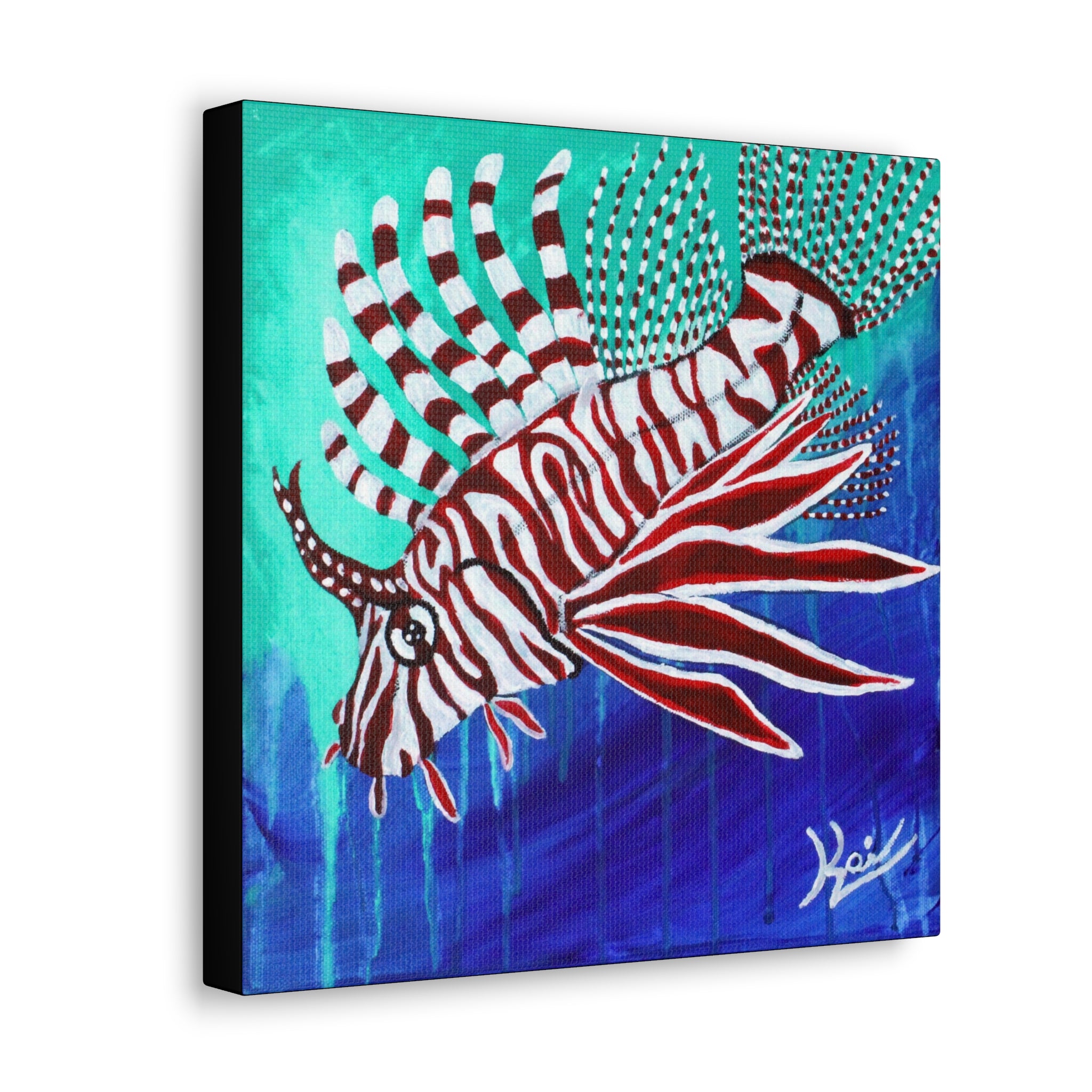 "Lionfish" By Kai Gentile Reproduced On Gallery Wrapped Canvas