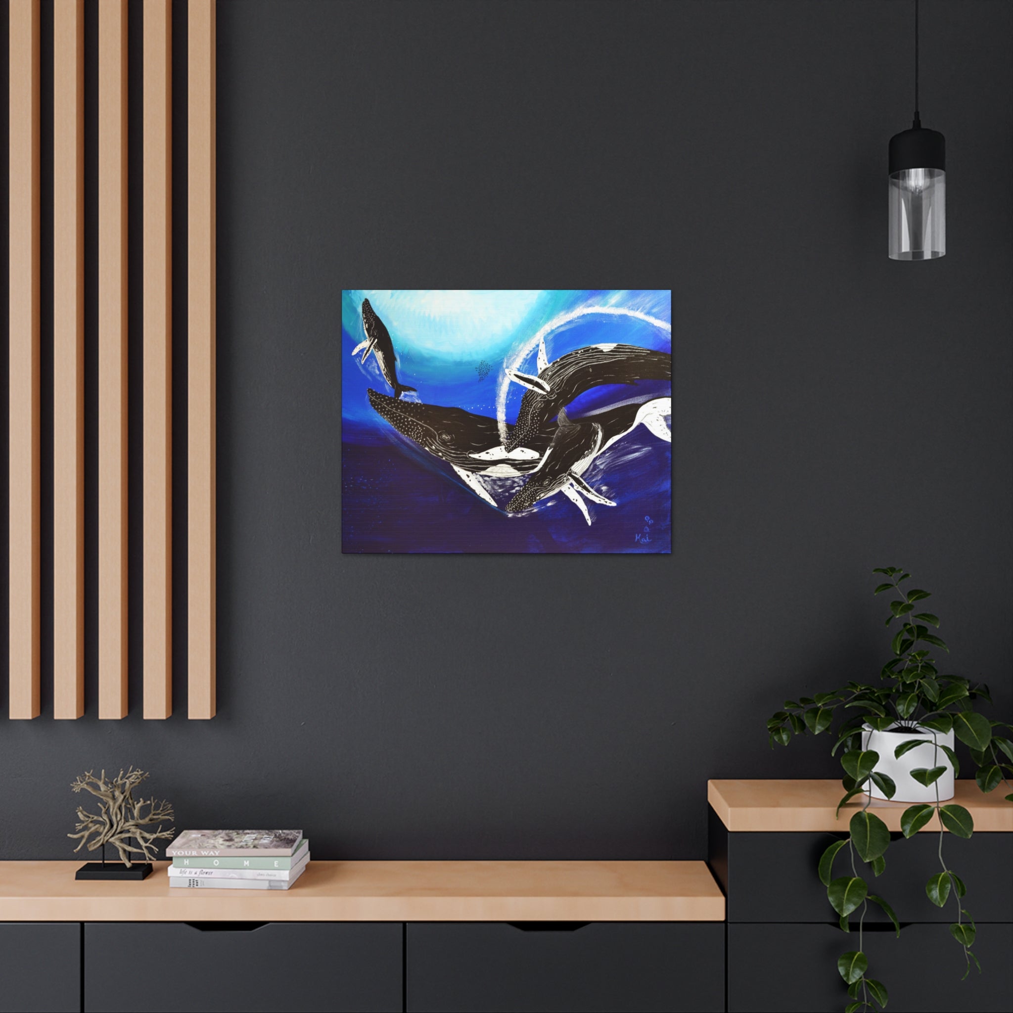 "Humpback Whales" By Kai Gentile Reproduced On Gallery Wrapped Canvas