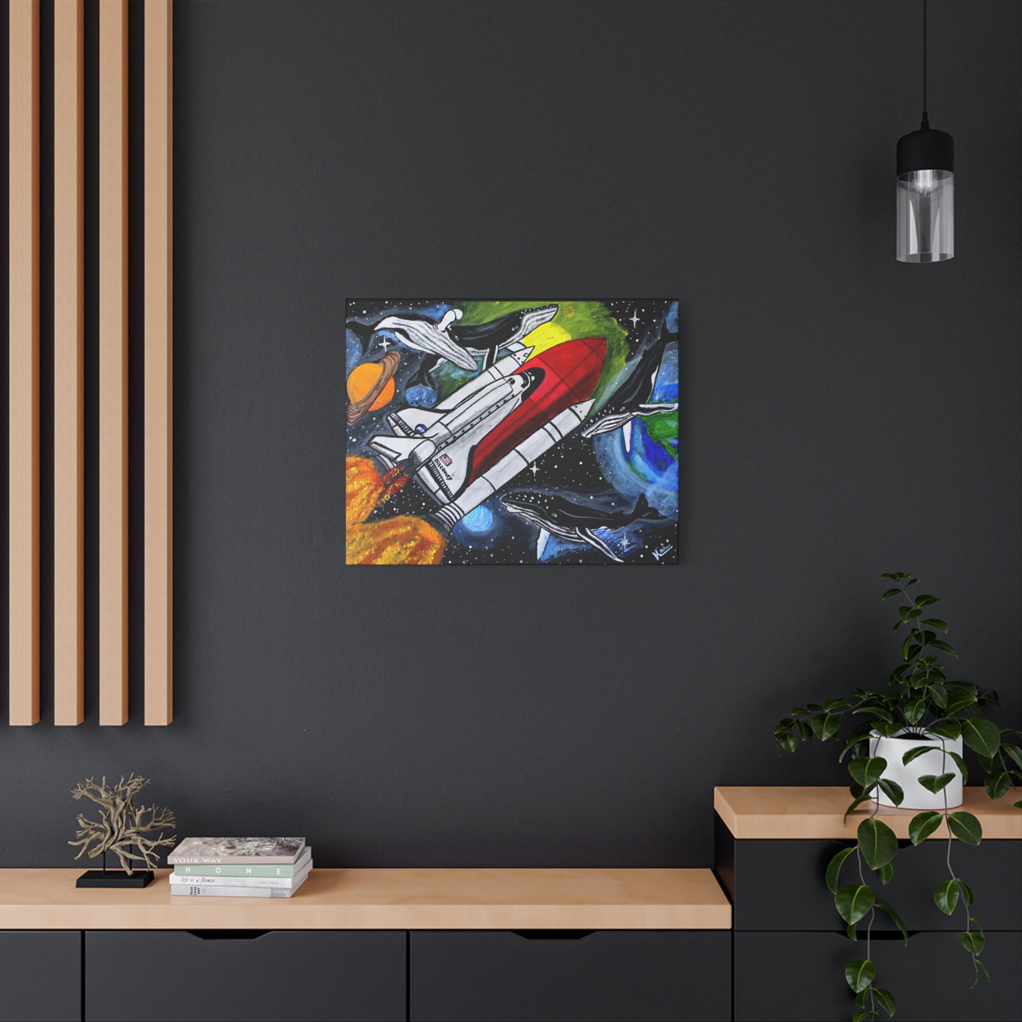 "Cosmic Migration" By Kai Gentile Reproduced on Gallery Wrapped Canvas