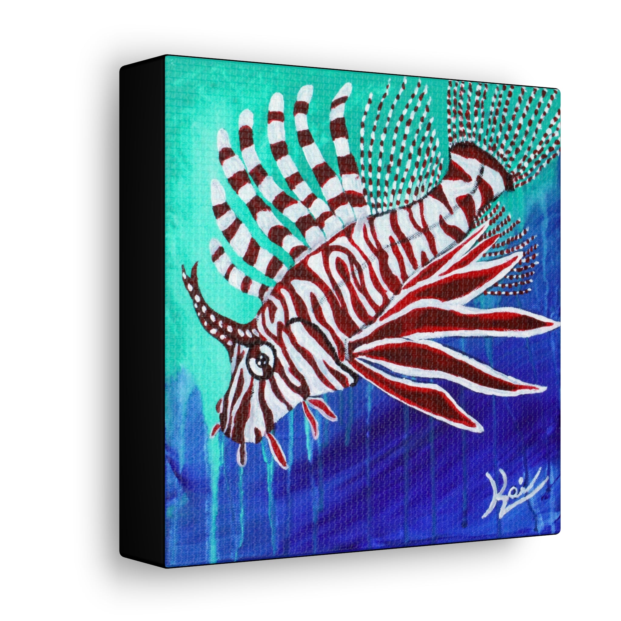 "Lionfish" By Kai Gentile Reproduced On Gallery Wrapped Canvas