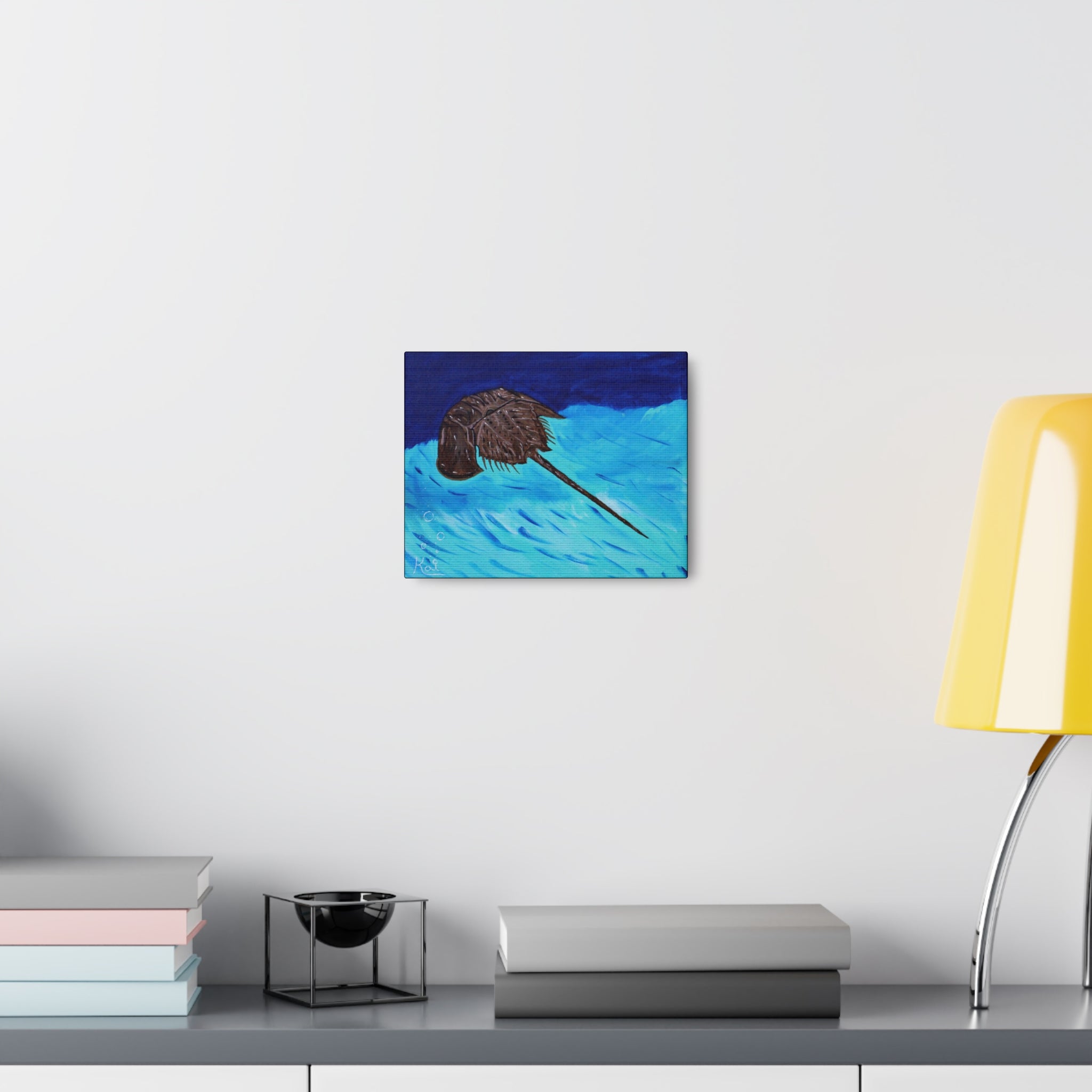 "Horseshoe Crab" By Kai Gentile Reproduced On Gallery Wrapped Canvas