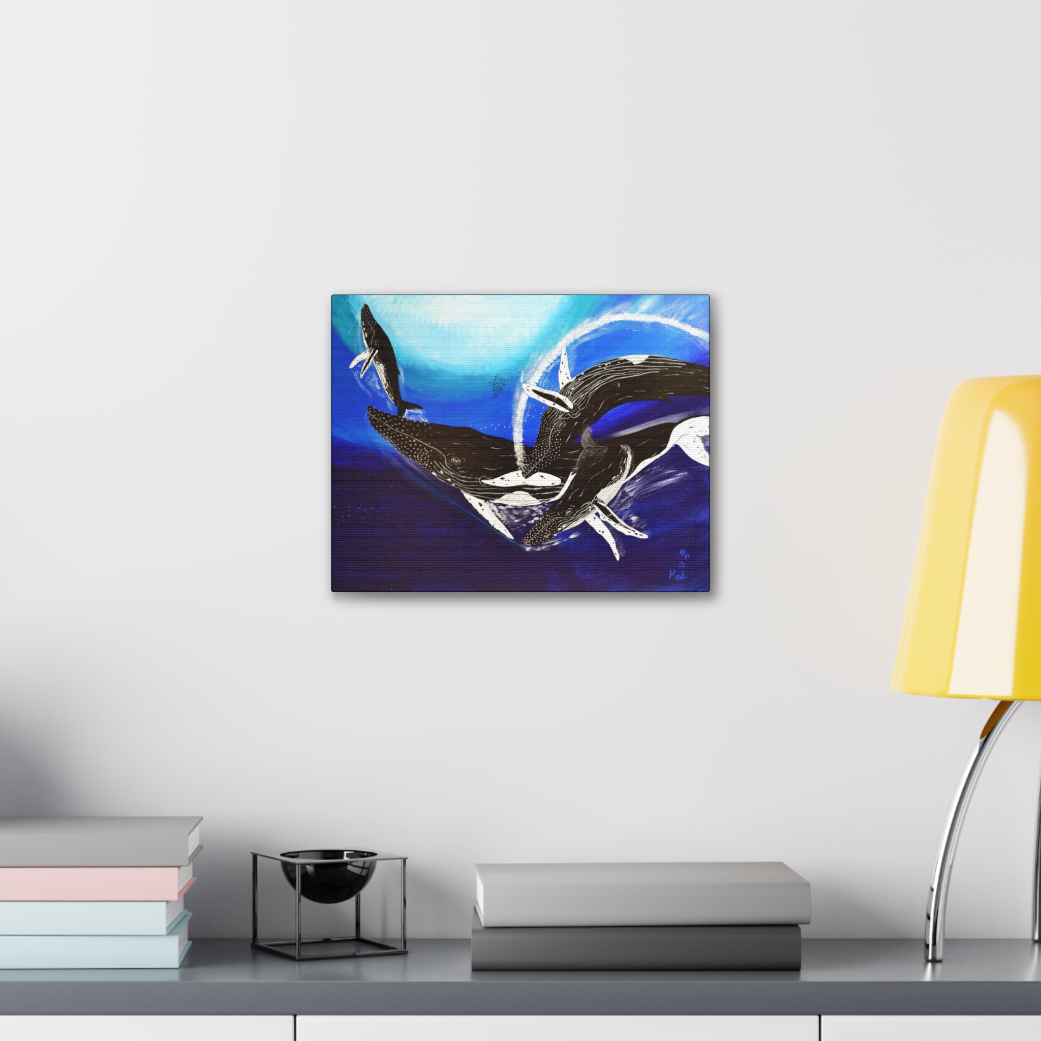 "Humpback Whales" By Kai Gentile Reproduced On Gallery Wrapped Canvas