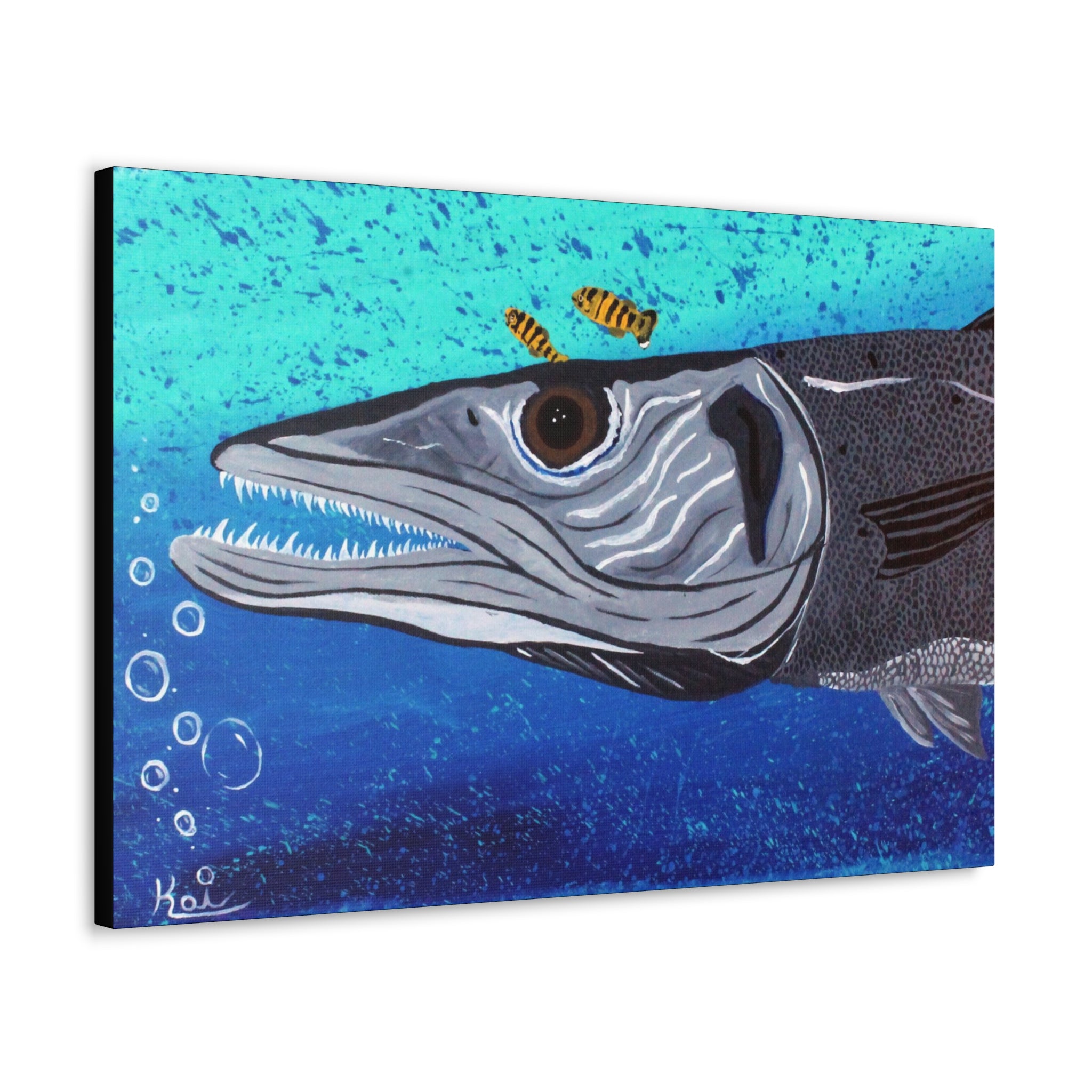 "Ooh! Barracuda" By Kai Gentile Reproduced On Gallery Wrapped Canvas